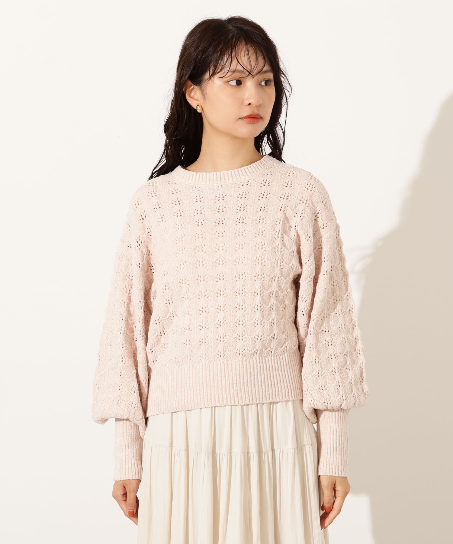  「モールアイレットニット」|ニット・セーター|