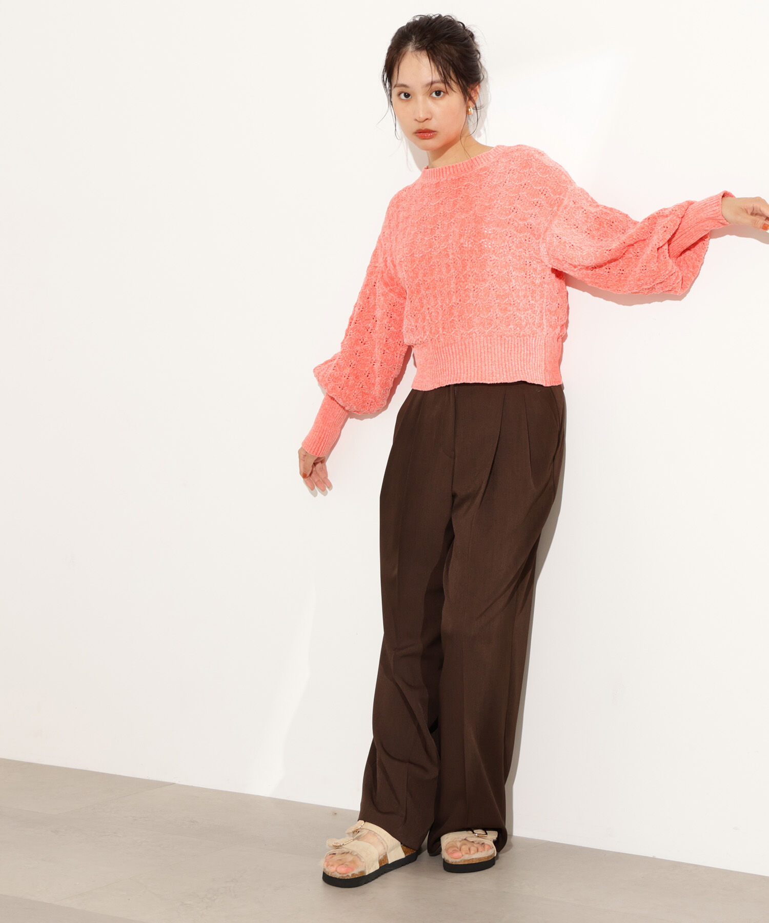  「モールアイレットニット」|ニット・セーター|