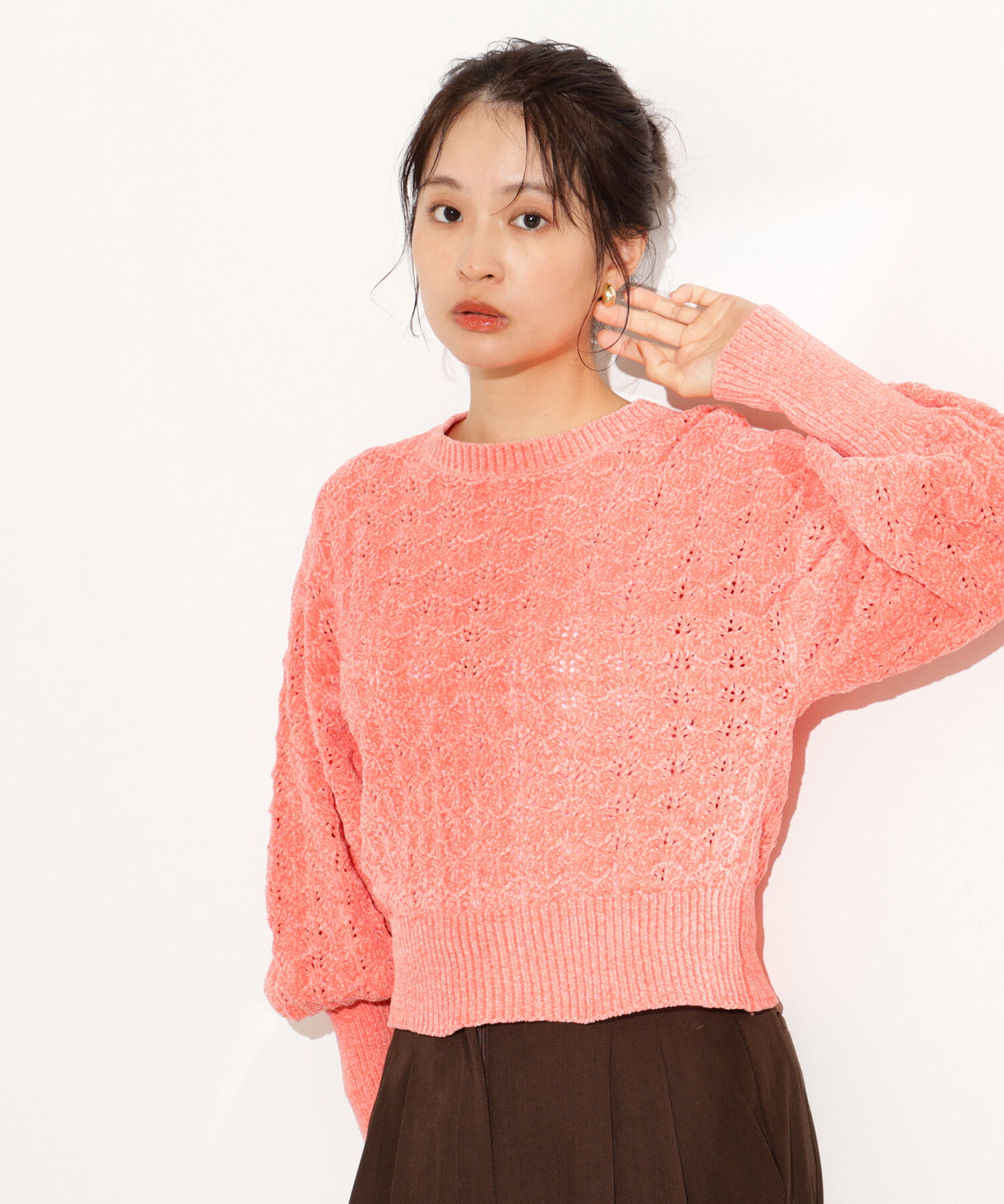  「モールアイレットニット」|ニット・セーター|