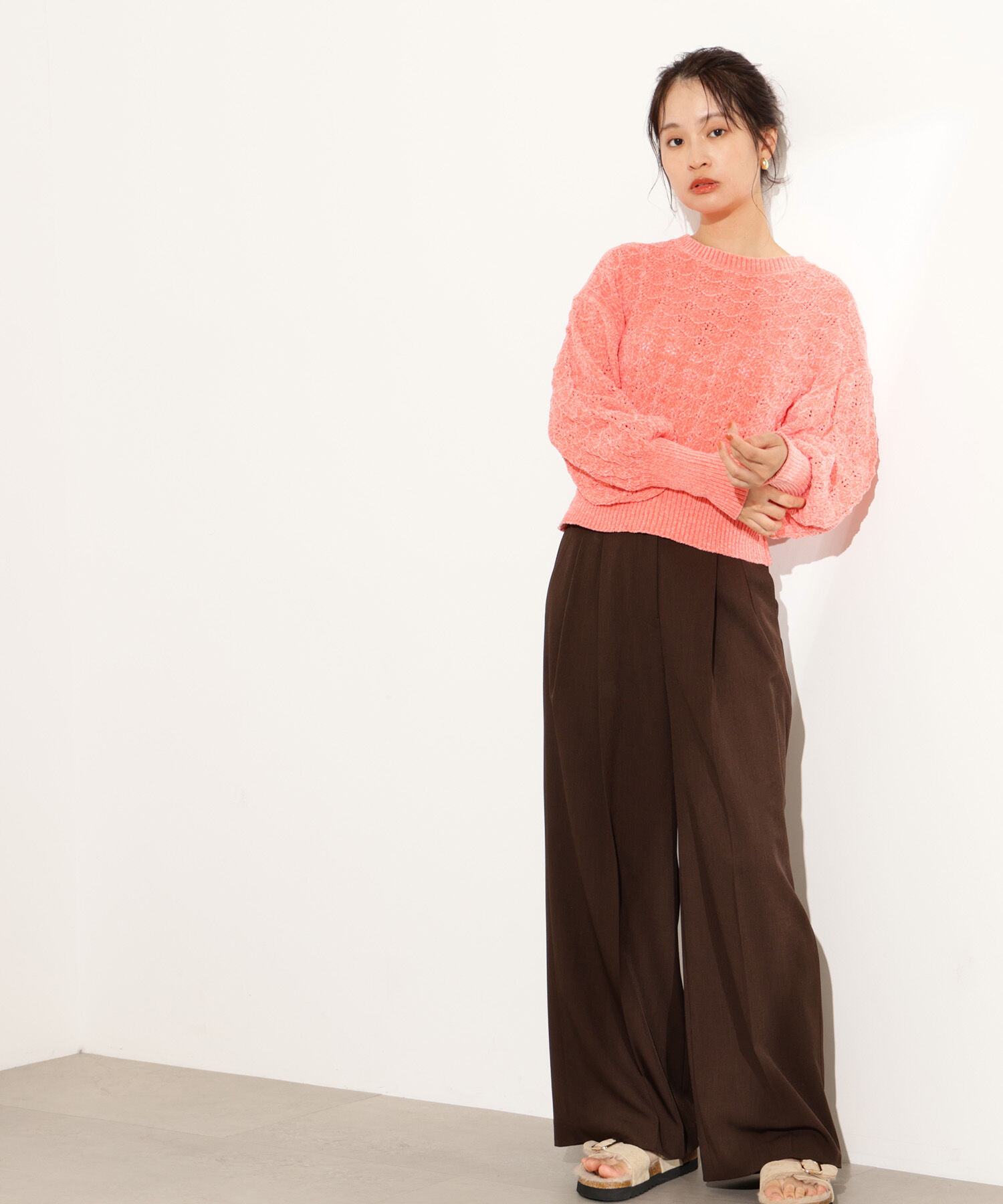  「モールアイレットニット」|ニット・セーター|