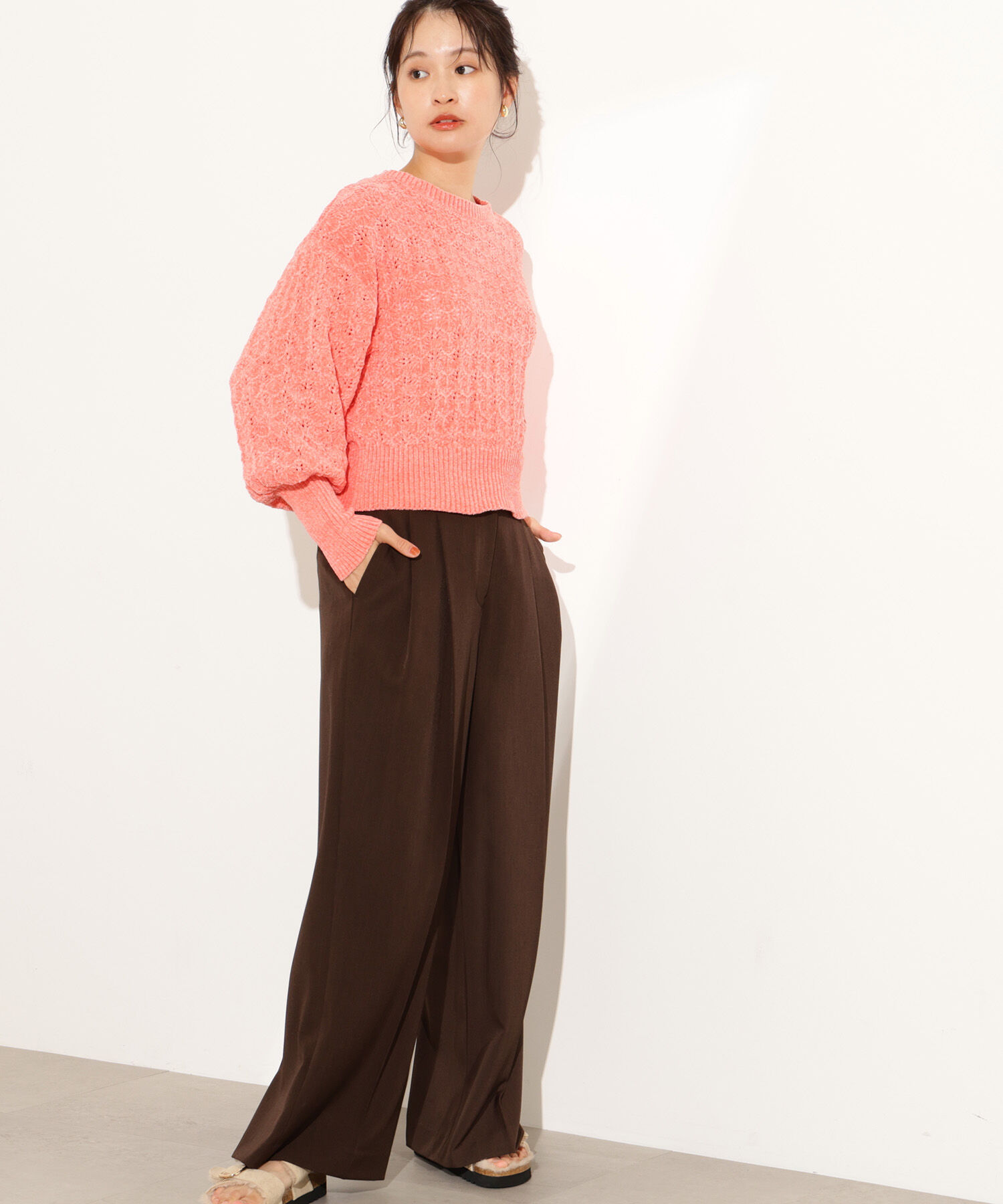  「モールアイレットニット」|ニット・セーター|