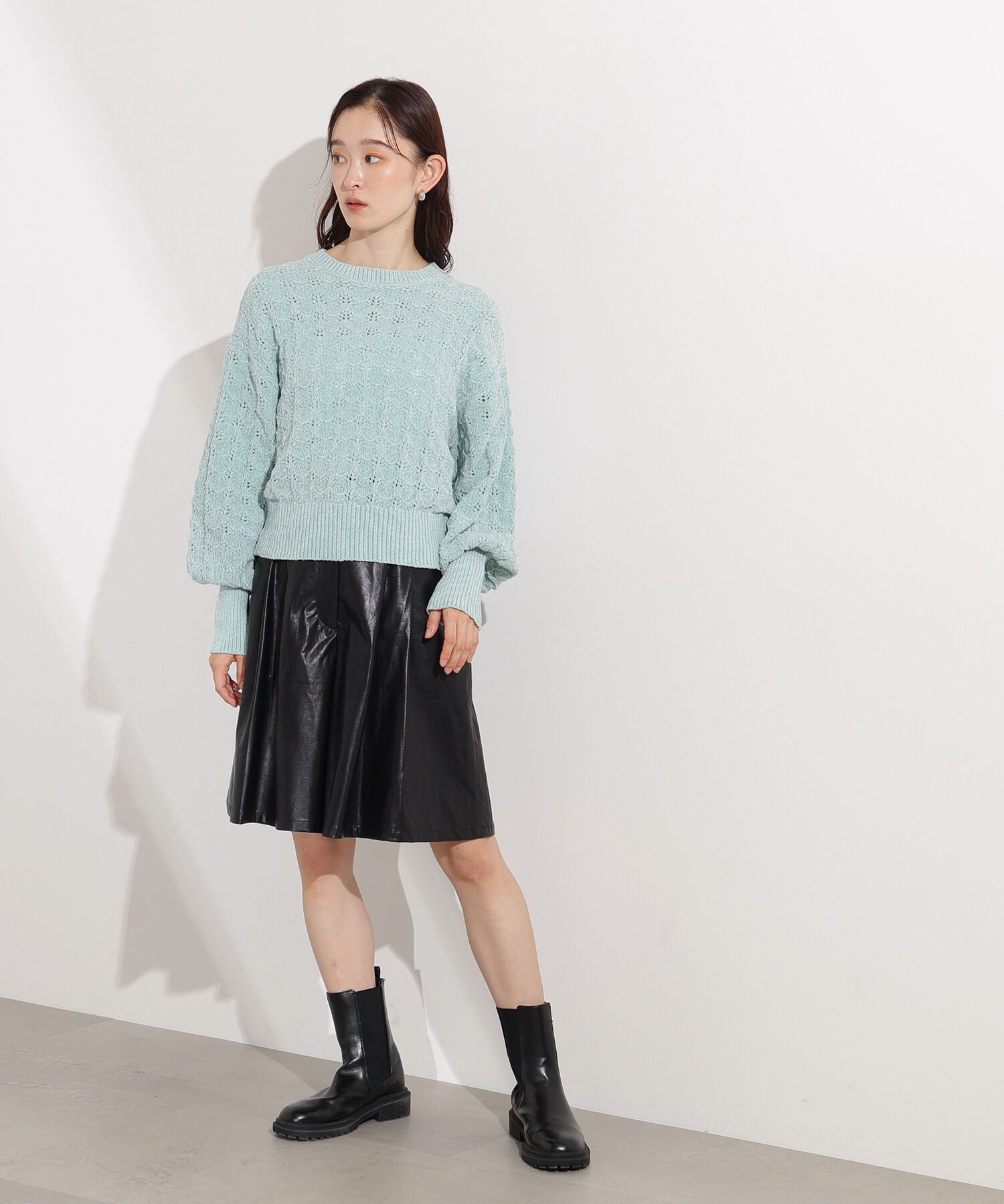  「モールアイレットニット」|ニット・セーター|