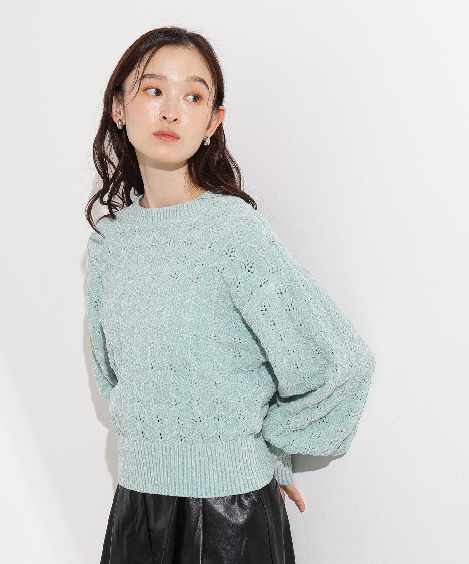  「モールアイレットニット」|ニット・セーター|