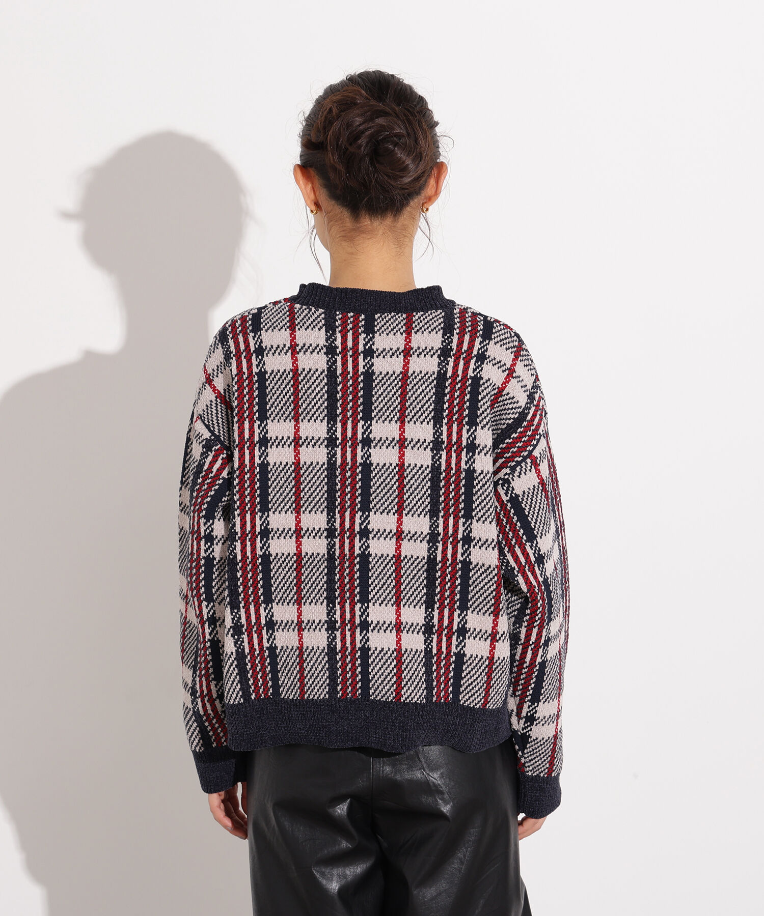  「モールチェックニット」|ニット・セーター|