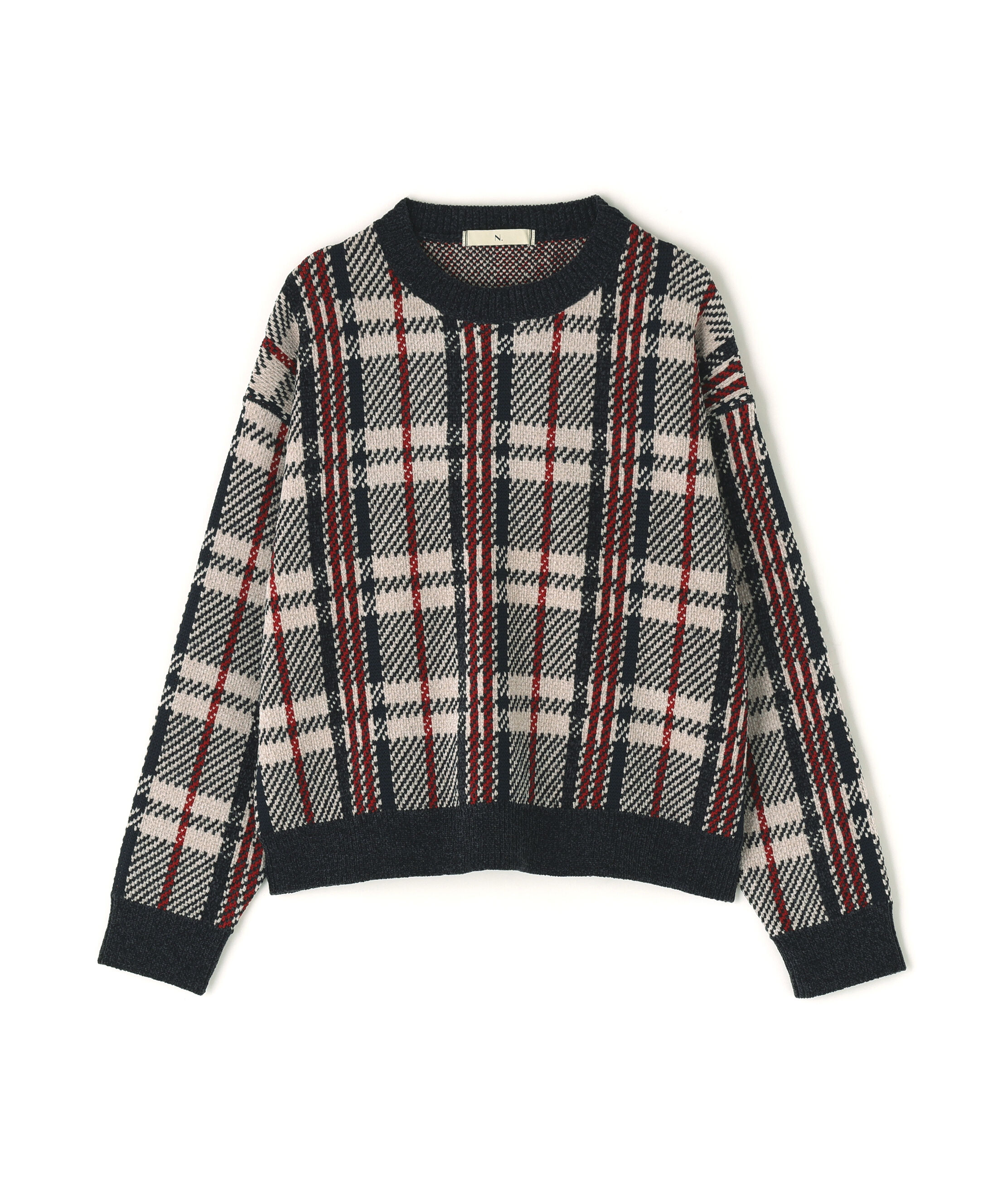  「モールチェックニット」|ニット・セーター|