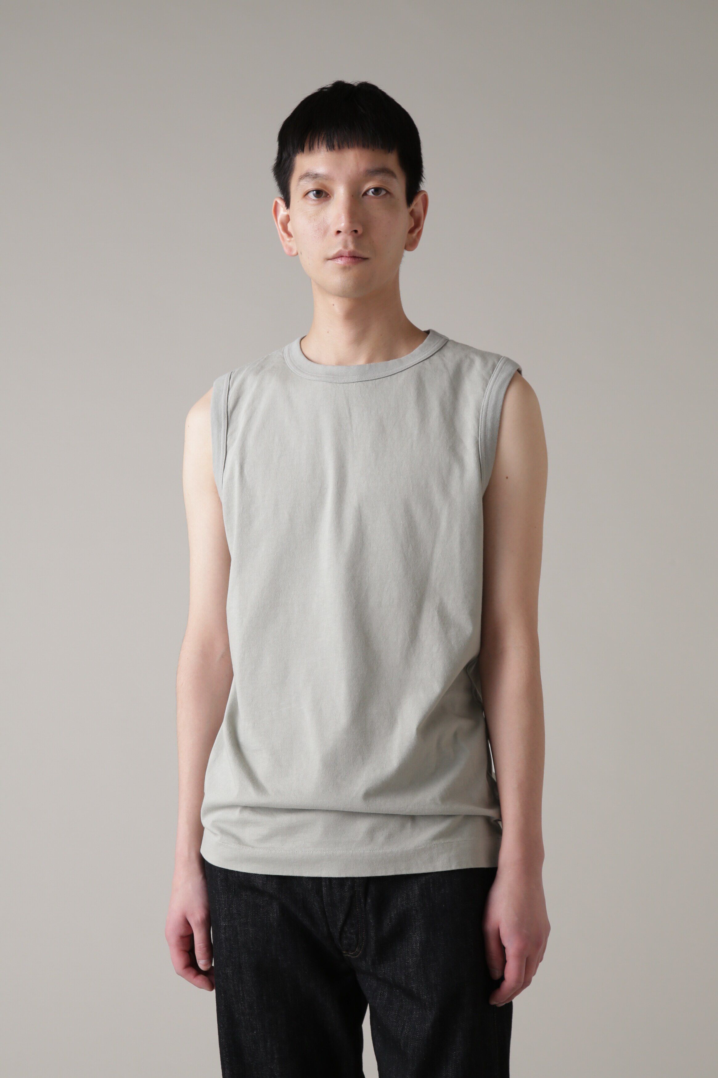 MHL.「GARMENT DYE BASIC JERSEY」|Tシャツ・カットソー|MID GREY2