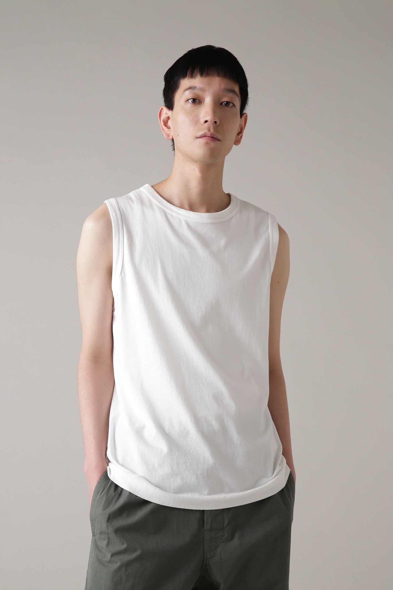 MHL.「GARMENT DYE BASIC JERSEY」|Tシャツ・カットソー|WHITE