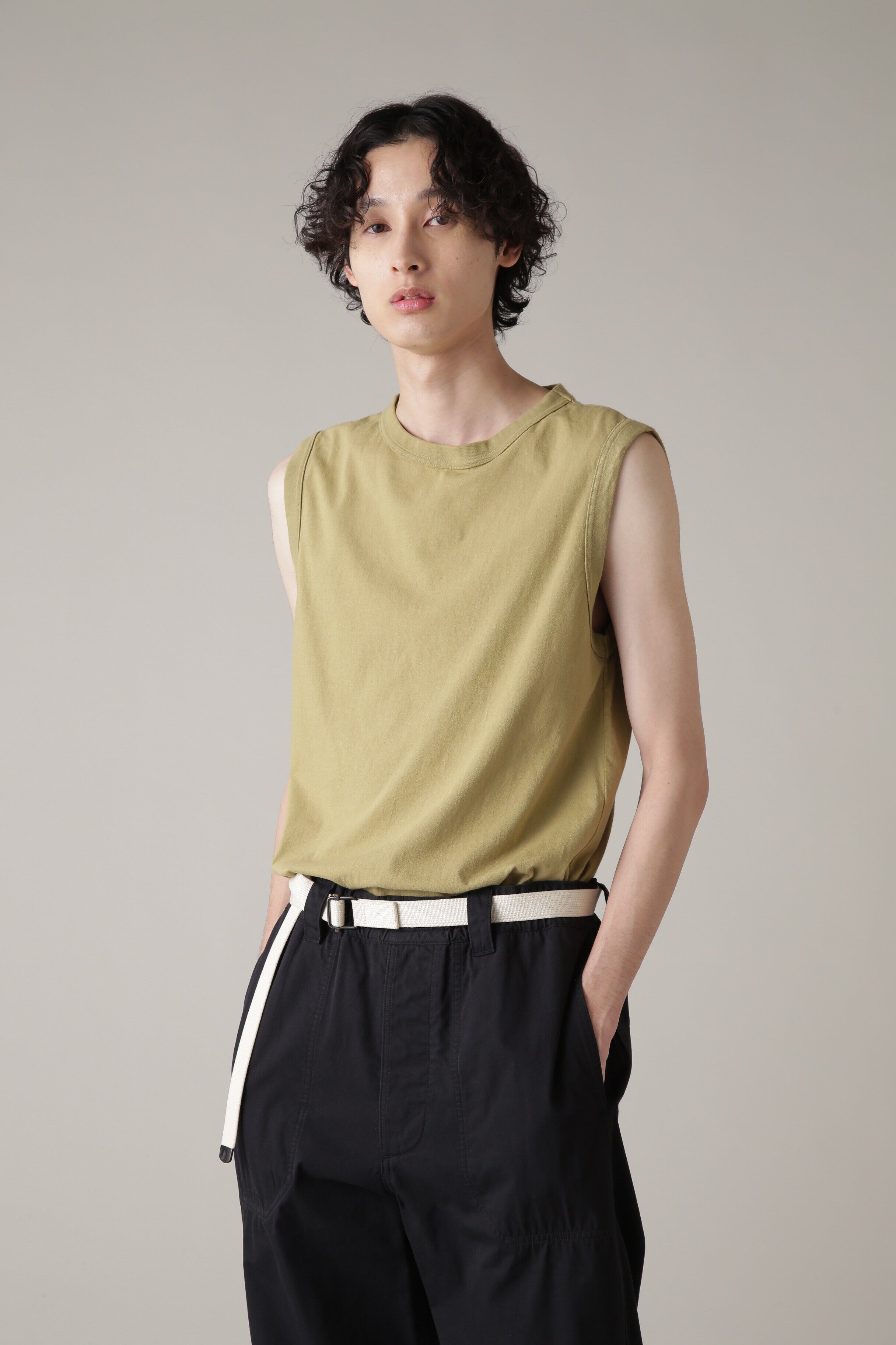 MHL.「GARMENT DYE BASIC JERSEY」|Tシャツ・カットソー|YELLOW