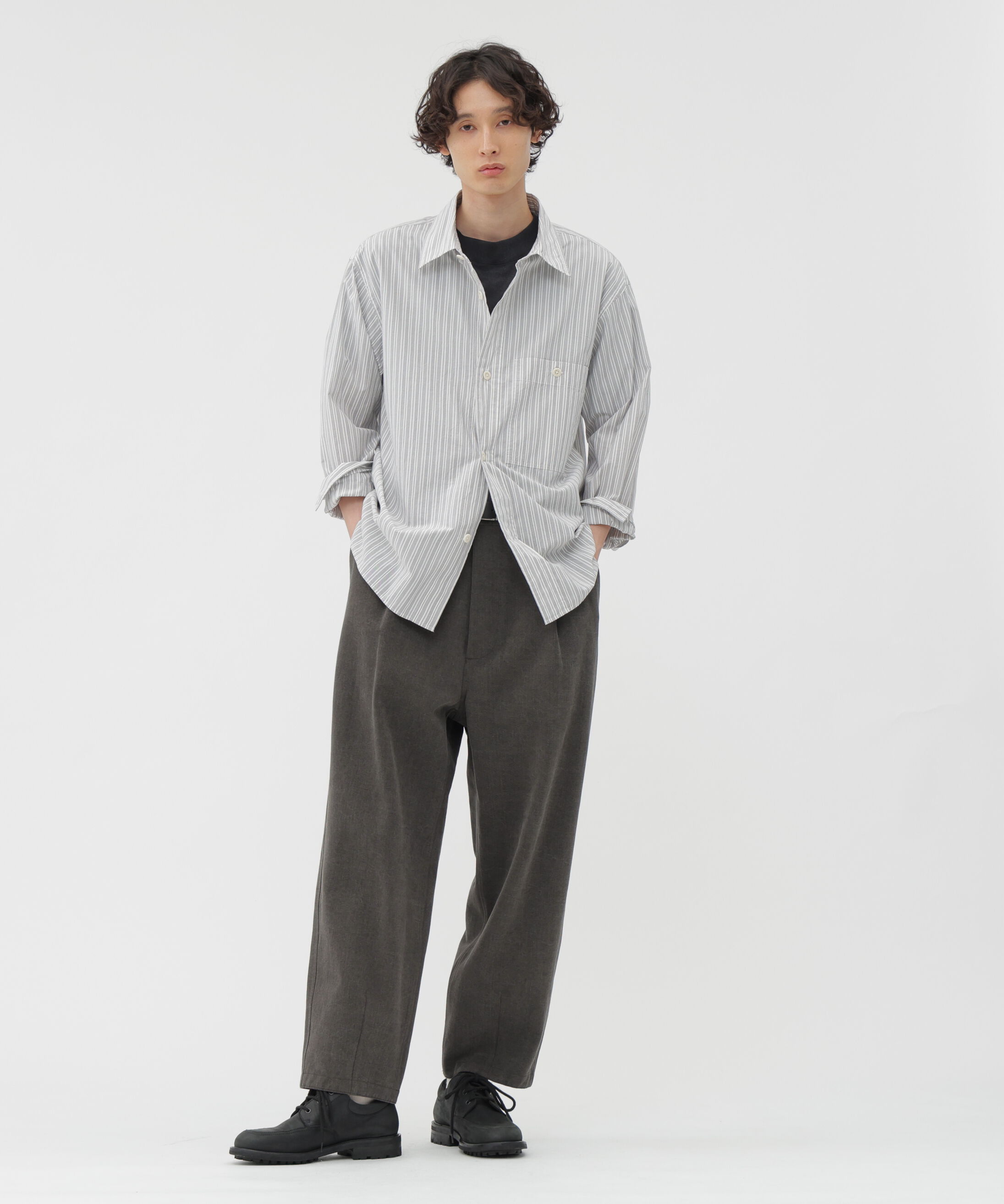 MHL.「PJ STRIPE COTTON POPLIN SHIRT」|シャツ・ブラウス|