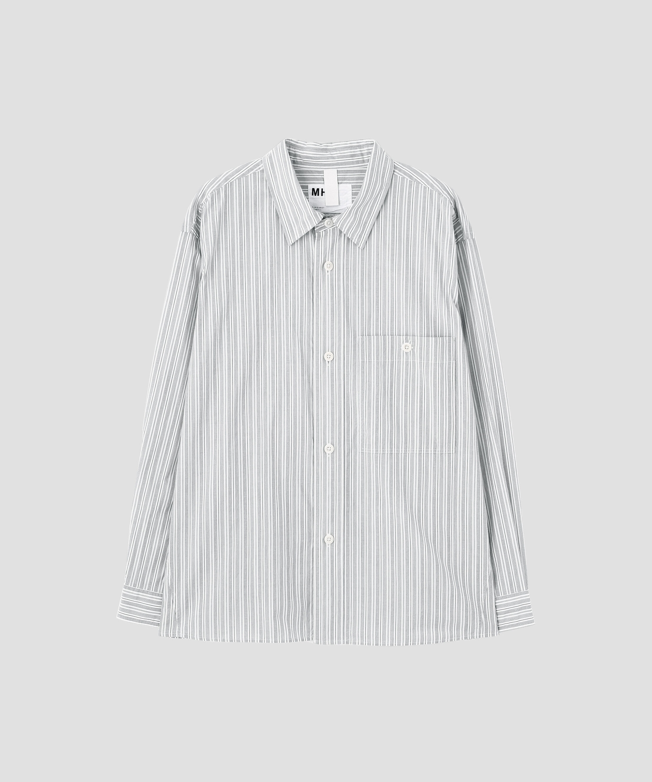 MHL.「PJ STRIPE COTTON POPLIN SHIRT」|シャツ・ブラウス|