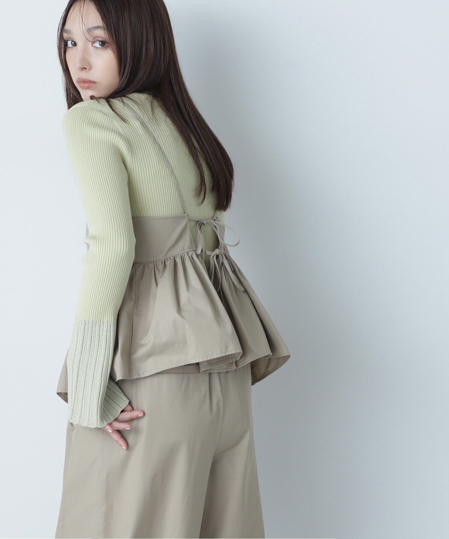  「クロップドキャミ」|シャツ・ブラウス|ベージュ