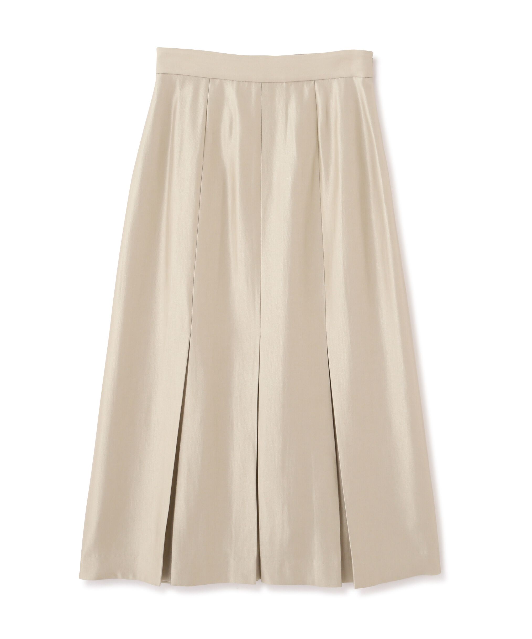  「＜グロッシーツイルシリーズ＞ボックスタックフレアスカート」|スカート|