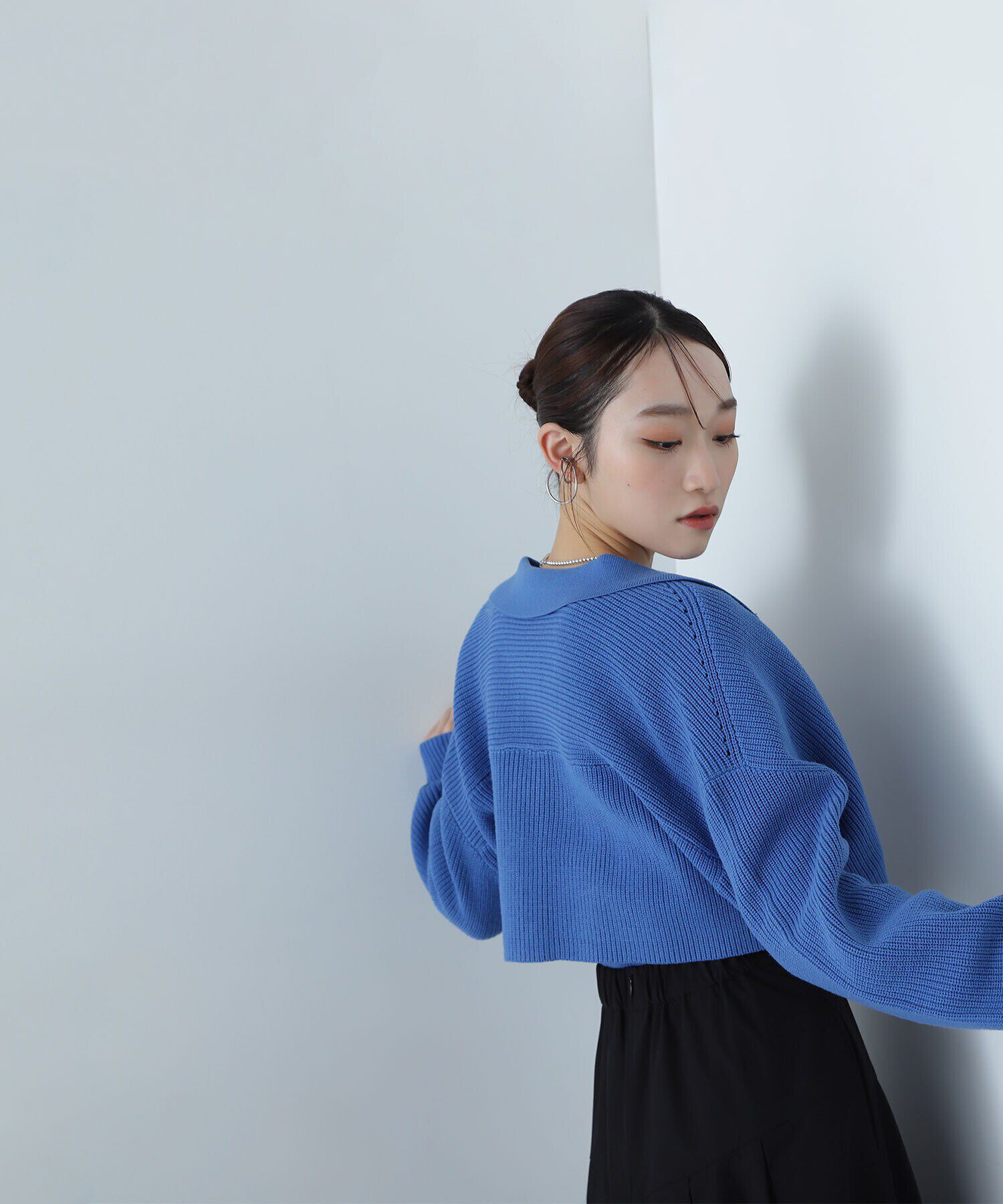  「ポロジップカーデセット」|ニット・セーター|