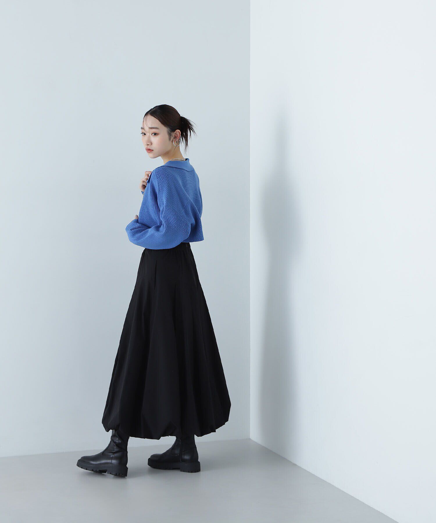  「ポロジップカーデセット」|ニット・セーター|