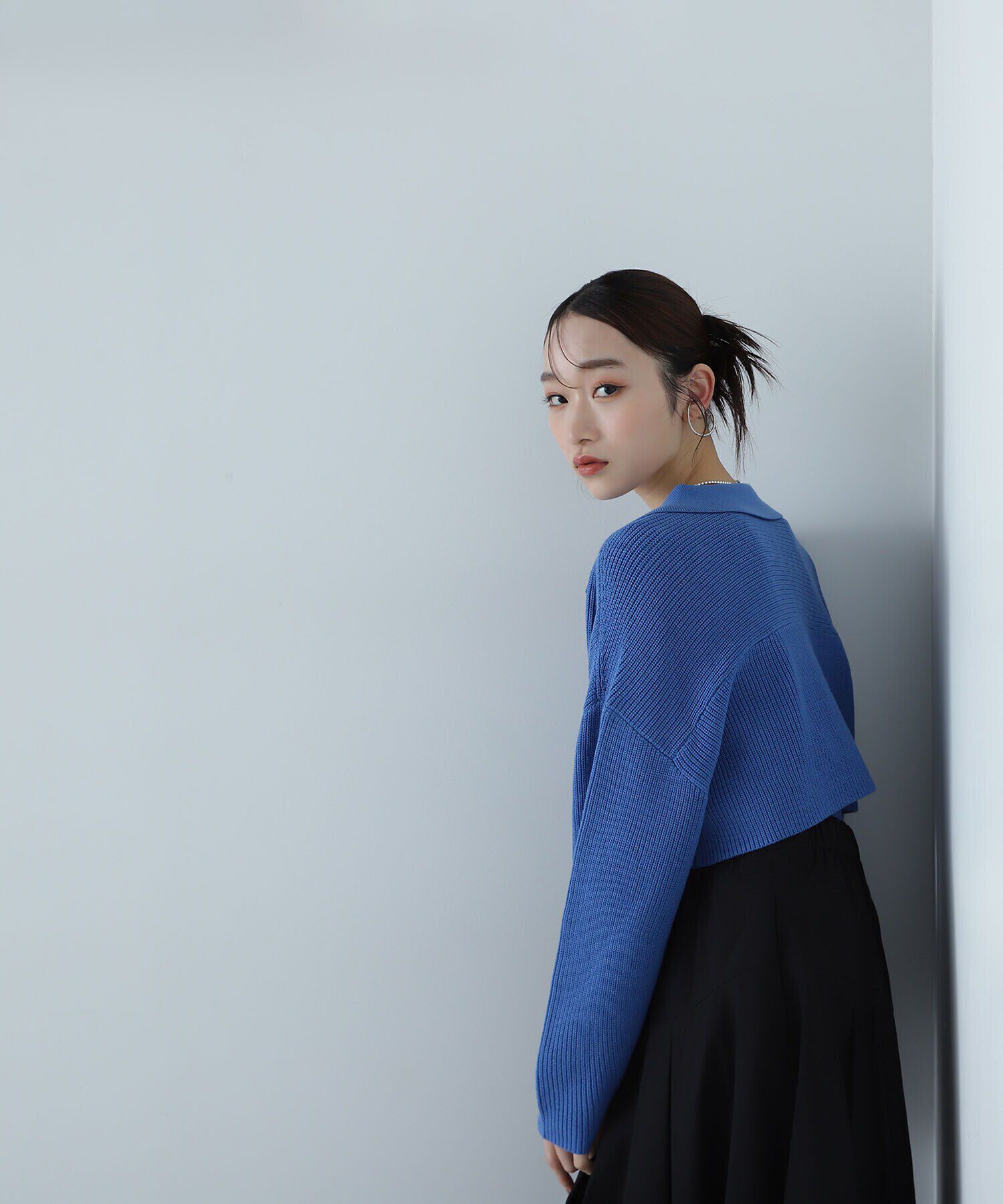  「ポロジップカーデセット」|ニット・セーター|