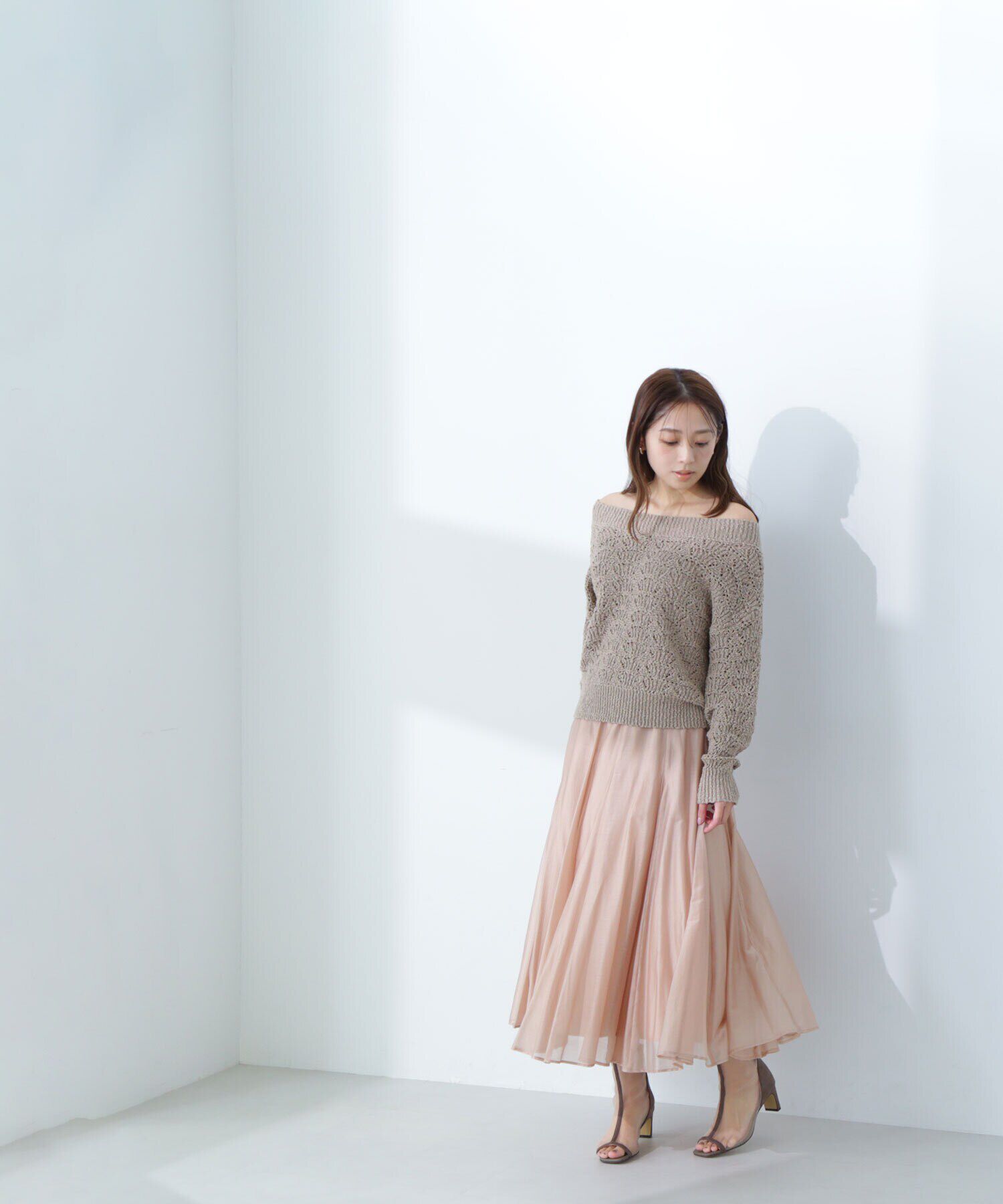  「ボートネッククロシェニット」|ニット・セーター|