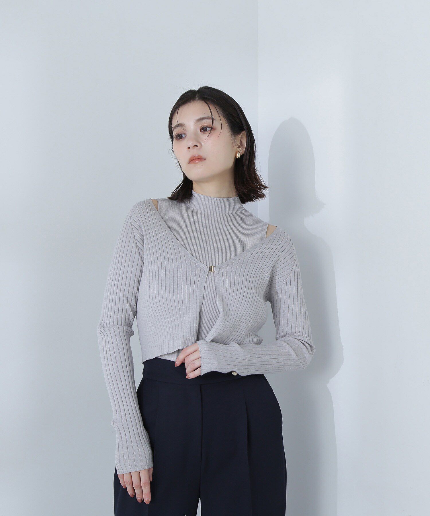  「コンパクトリブアンサンブル」|ニット・セーター|