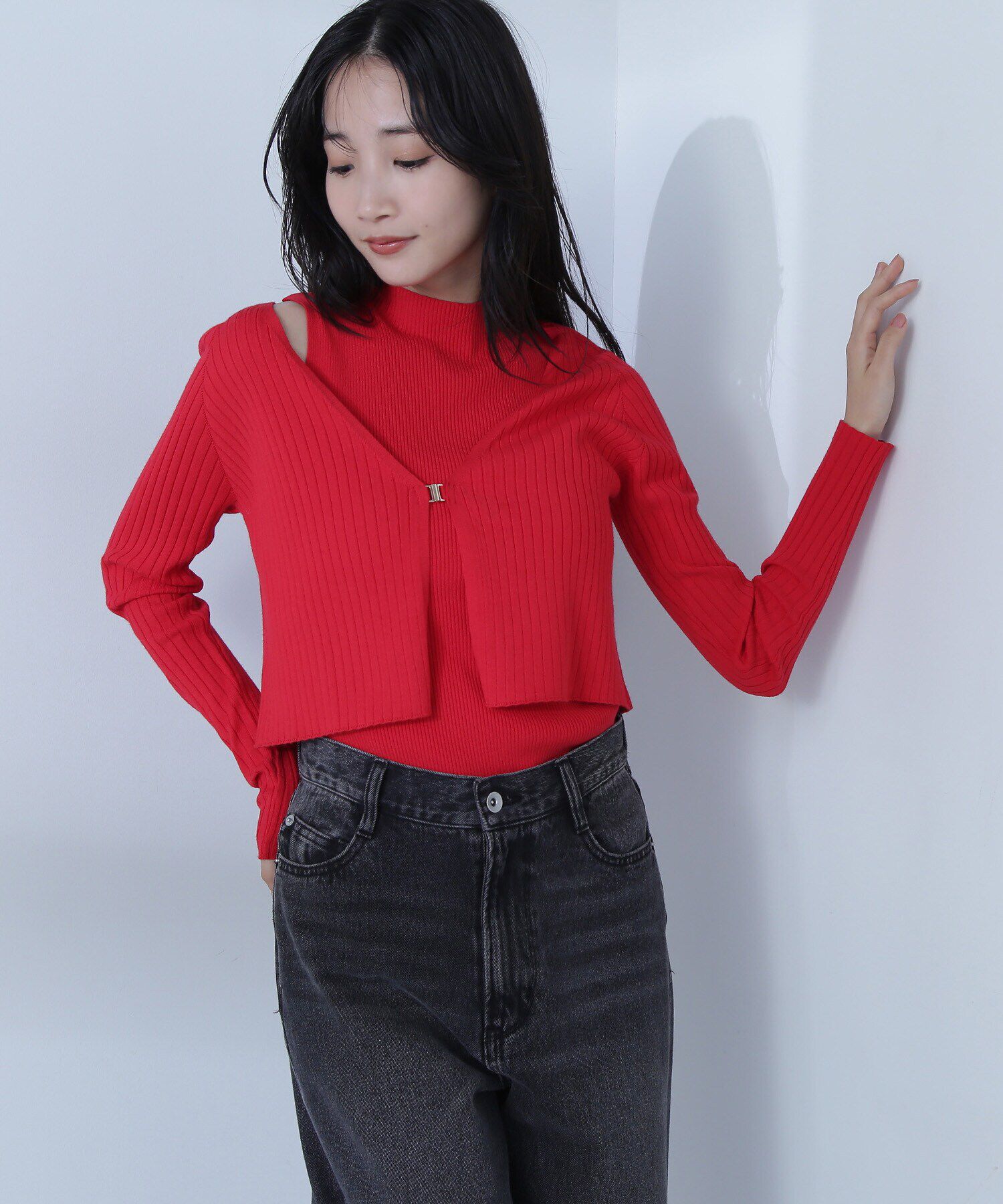  「コンパクトリブアンサンブル」|ニット・セーター|