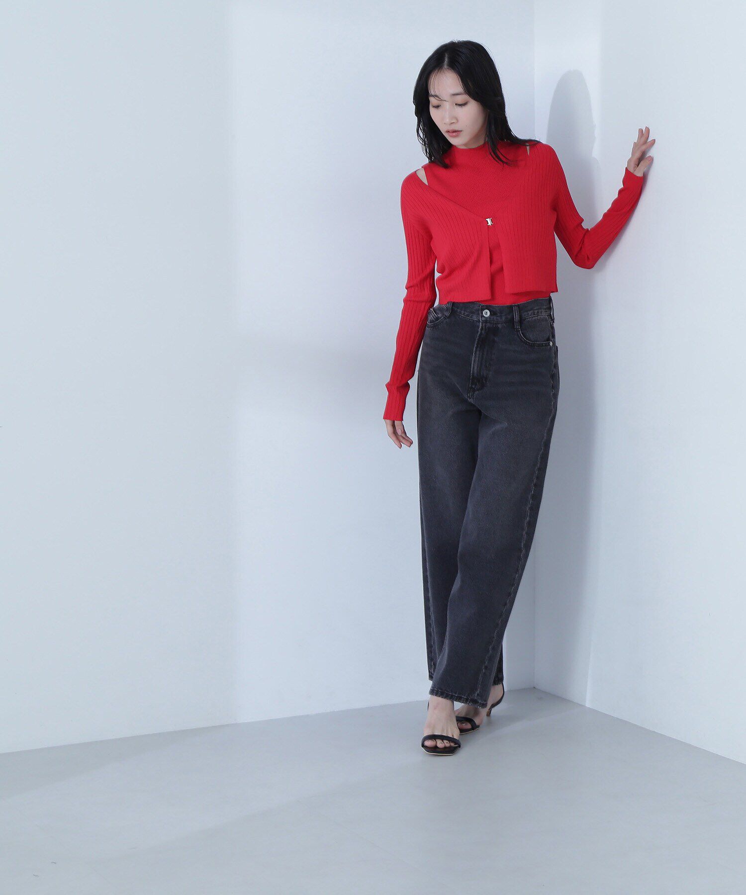  「コンパクトリブアンサンブル」|ニット・セーター|