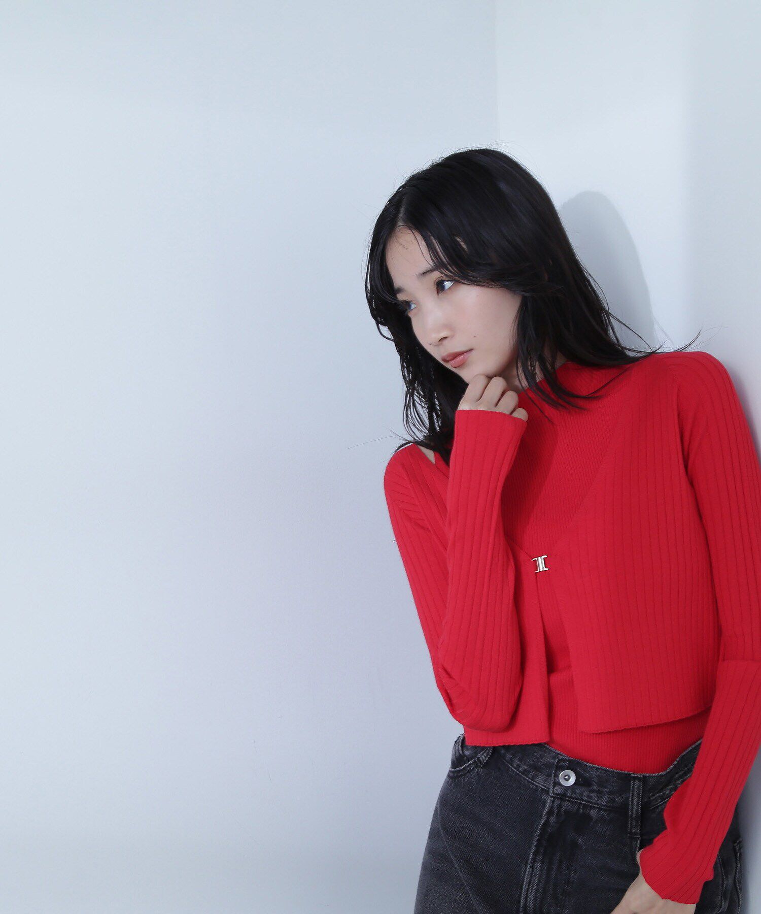  「コンパクトリブアンサンブル」|ニット・セーター|