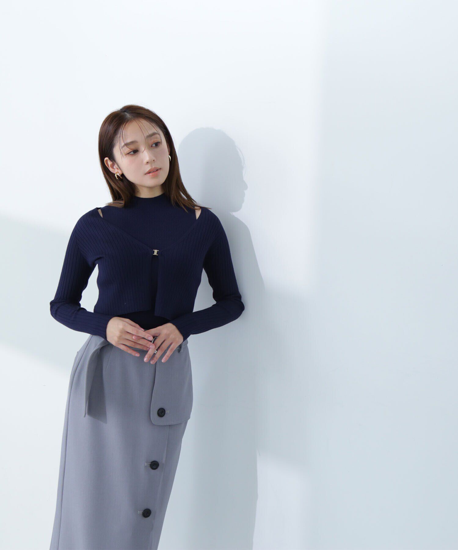  「コンパクトリブアンサンブル」|ニット・セーター|