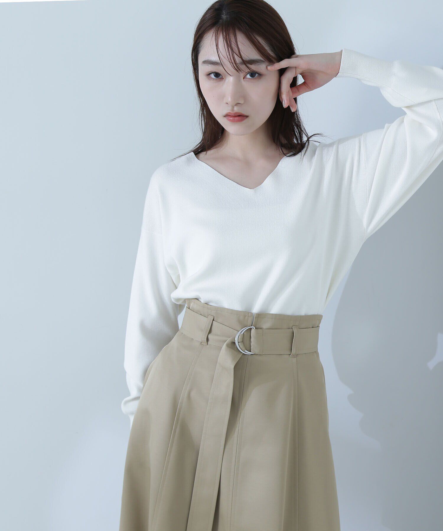  「総針ベーシックシリーズ Vネックニット」|ニット・セーター|