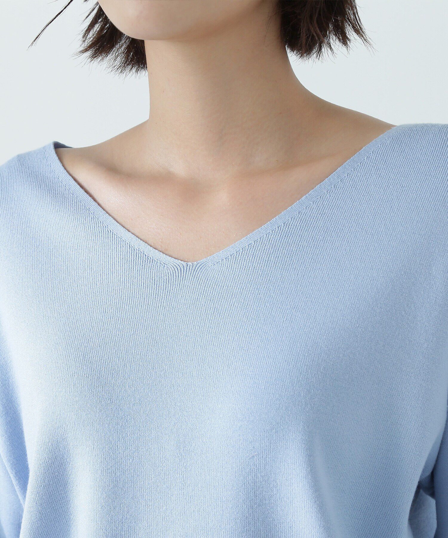  「総針ベーシックシリーズ Vネックニット」|ニット・セーター|