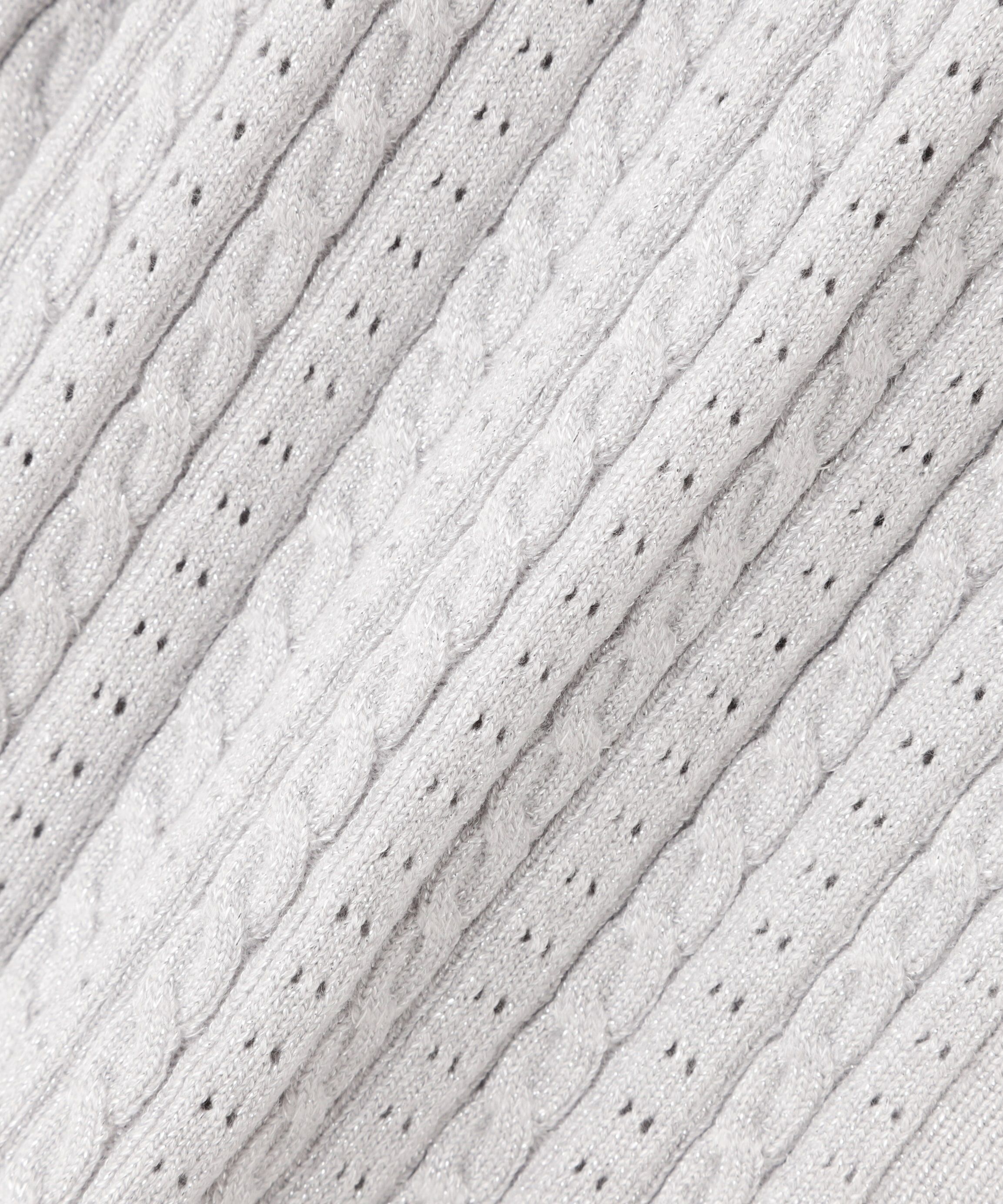  「ラメケーブルカーデ＆ビスチェ」|ニット・セーター|