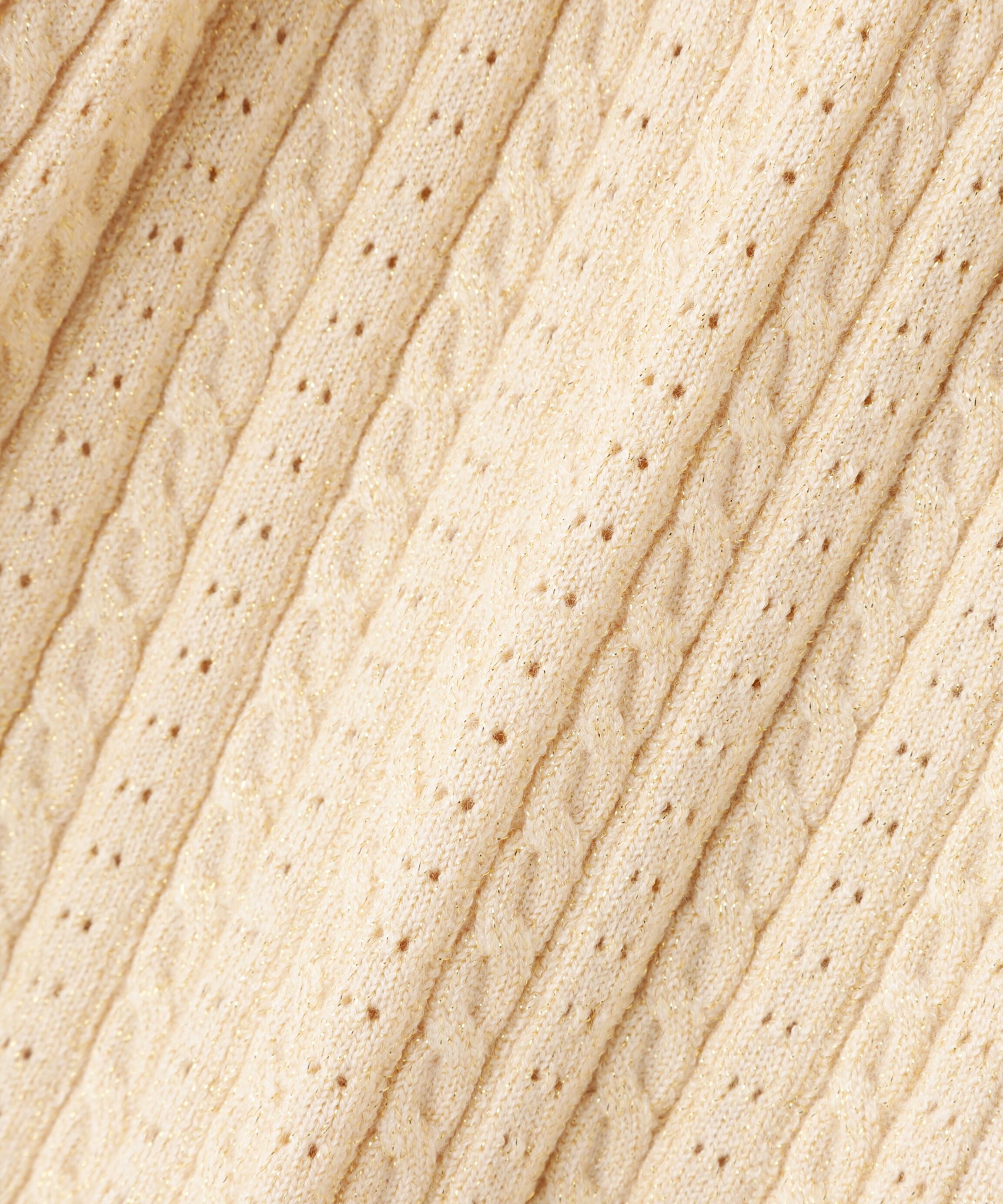  「ラメケーブルカーデ＆ビスチェ」|ニット・セーター|