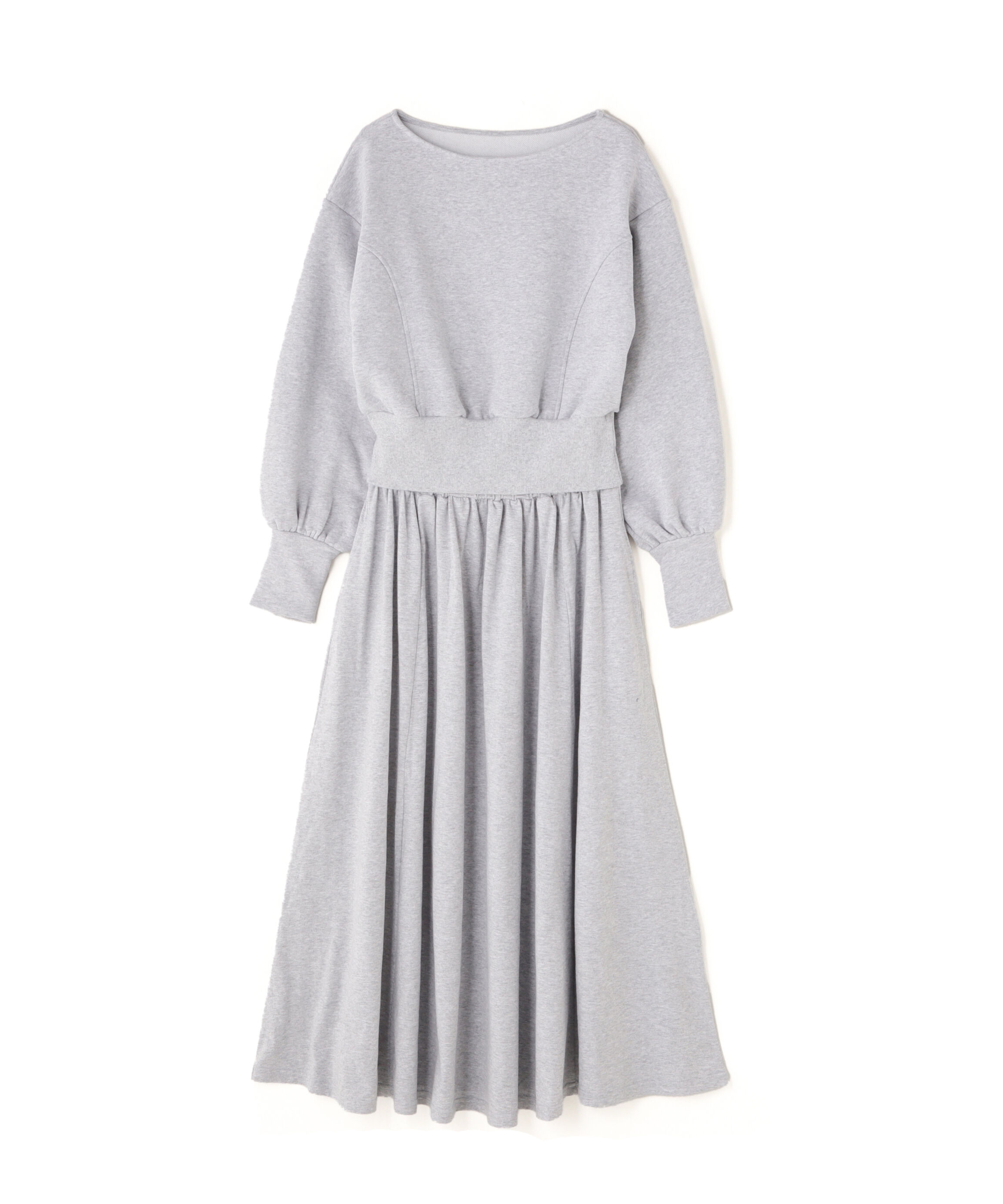  「裏毛トップス＆フレアスカート」|ワンピース|