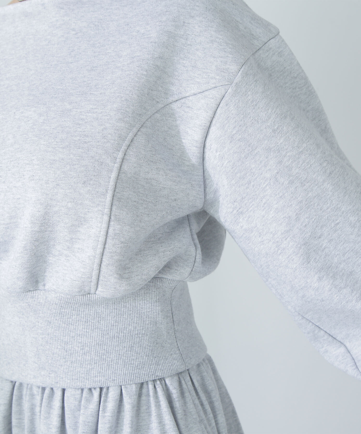  「裏毛トップス＆フレアスカート」|ワンピース|