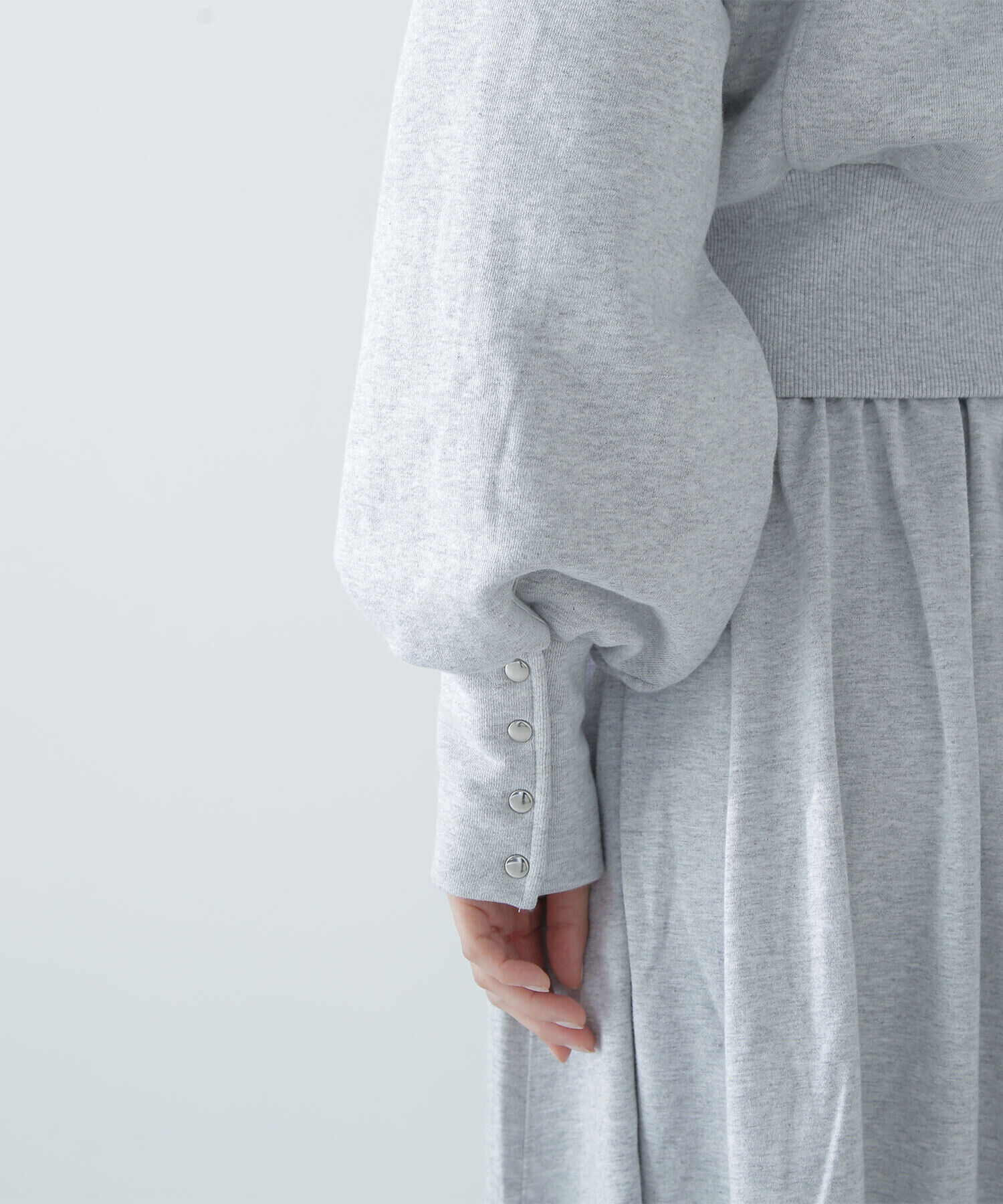  「裏毛トップス＆フレアスカート」|ワンピース|