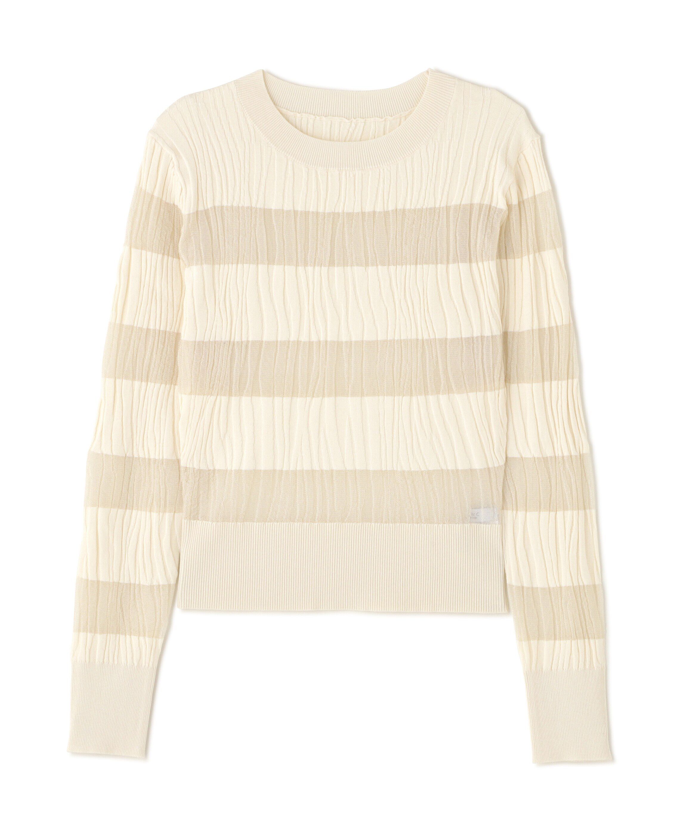  「ウェーブシアーボーダー SETUP ニット」|ニット・セーター|