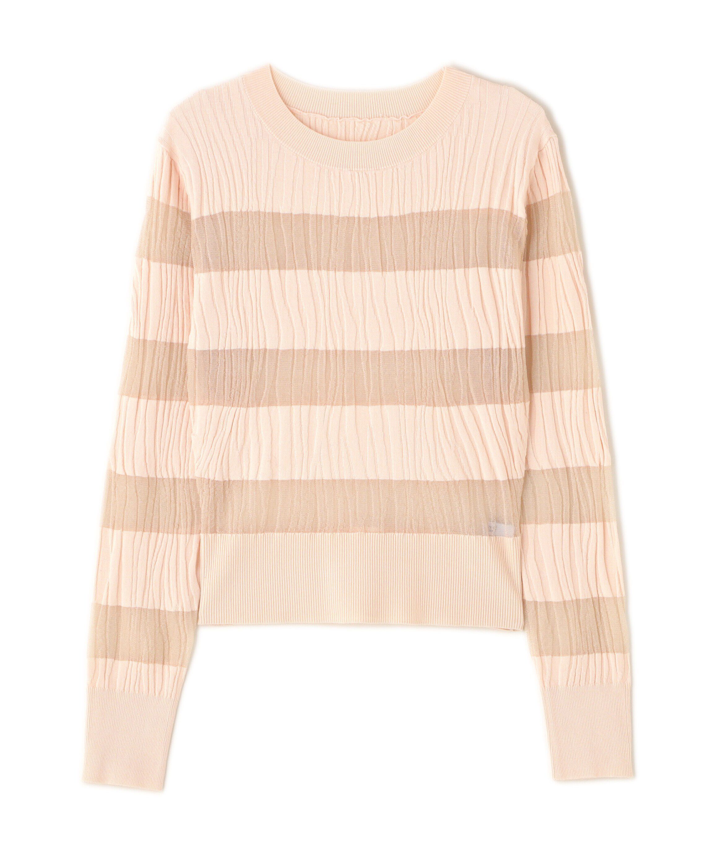  「ウェーブシアーボーダー SETUP ニット」|ニット・セーター|