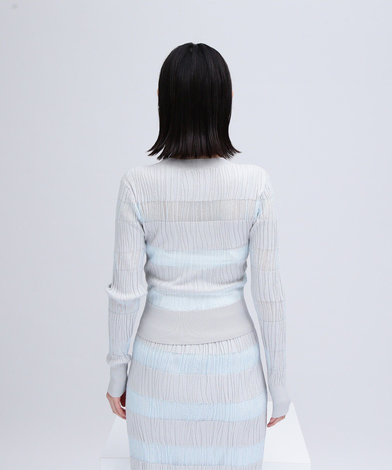  「ウェーブシアーボーダー SETUP ニット」|ニット・セーター|