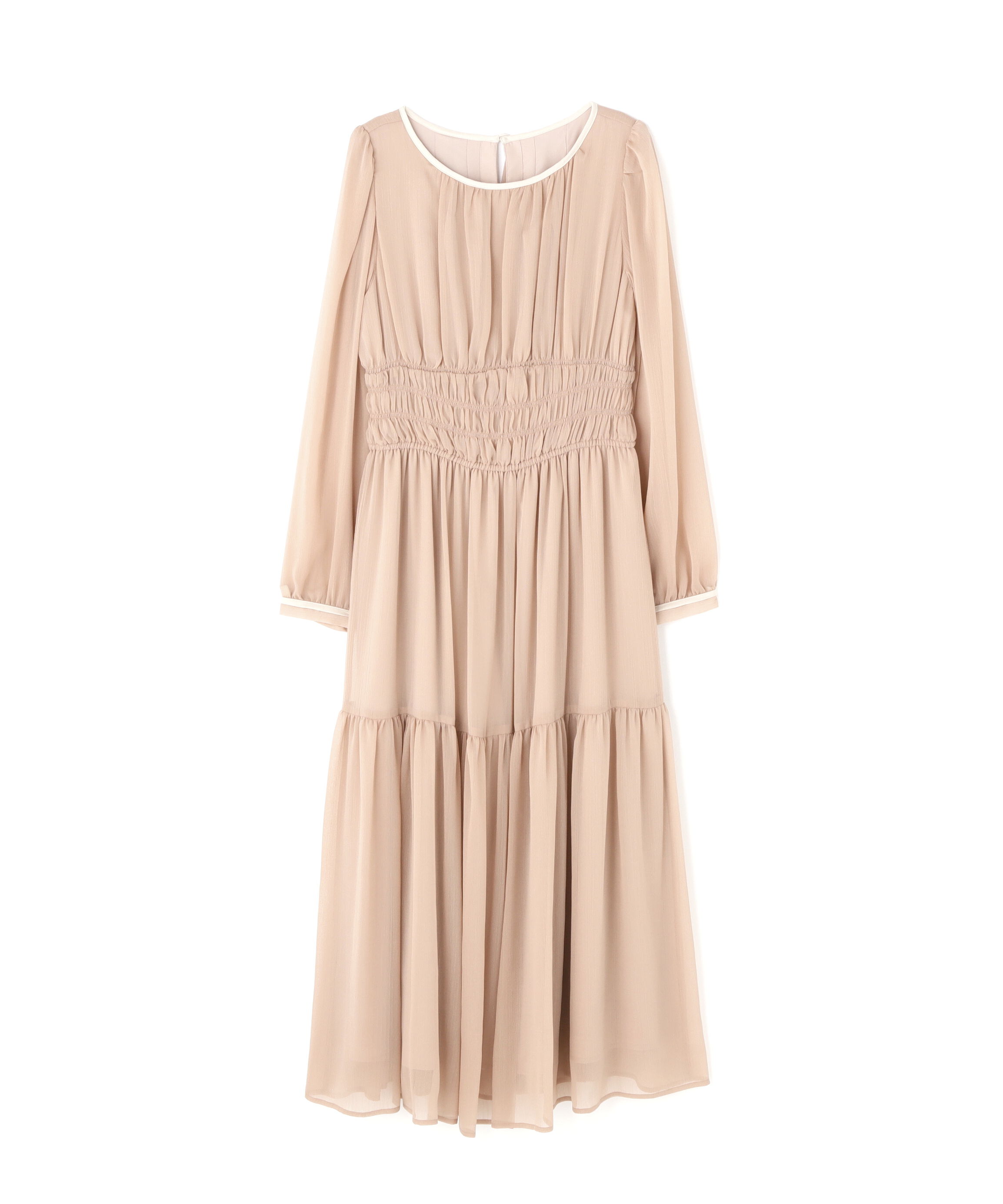  「楊柳バイカラーワンピース」|ワンピース|