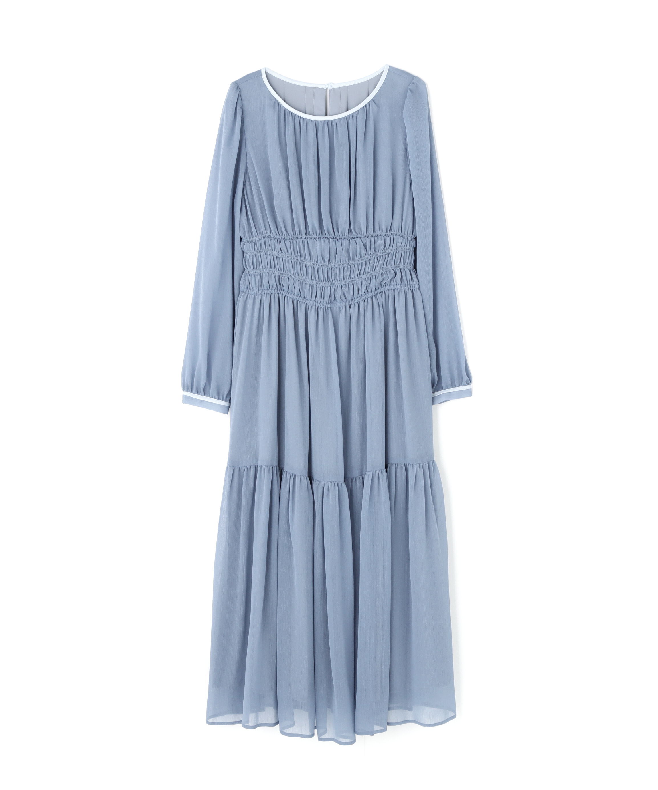  「楊柳バイカラーワンピース」|ワンピース|