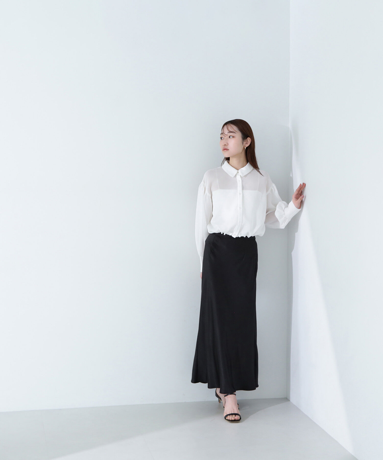  「シャツカラーメッシュブルゾン」|ブルゾン・スタジャン|