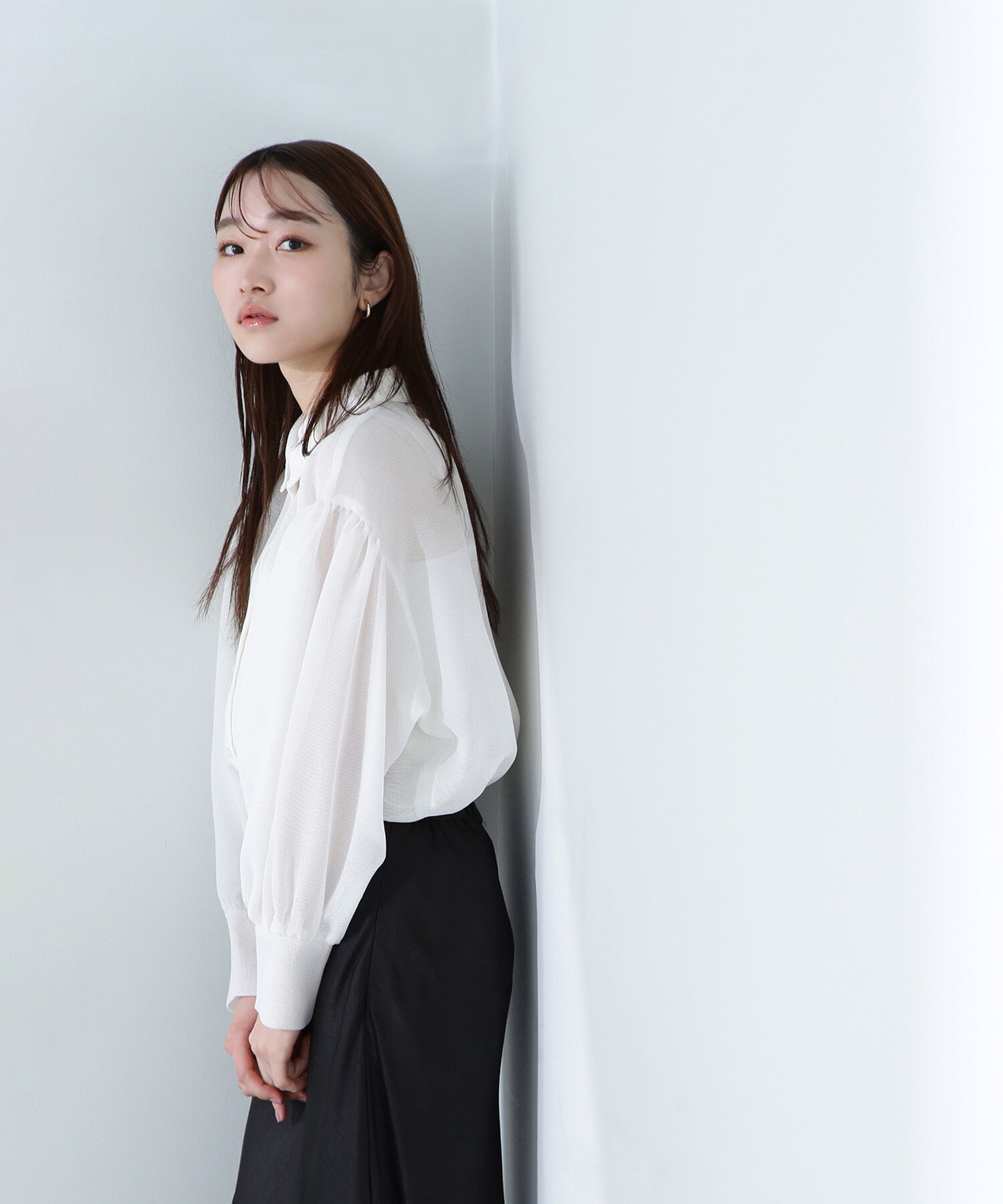  「シャツカラーメッシュブルゾン」|ブルゾン・スタジャン|