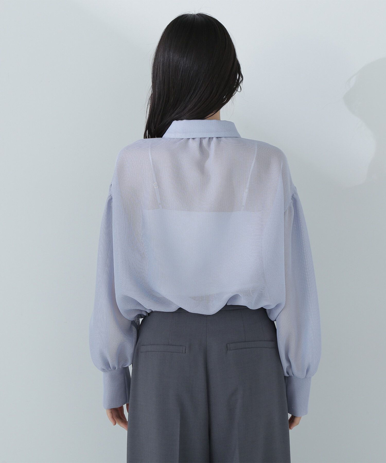  「シャツカラーメッシュブルゾン」|ブルゾン・スタジャン|