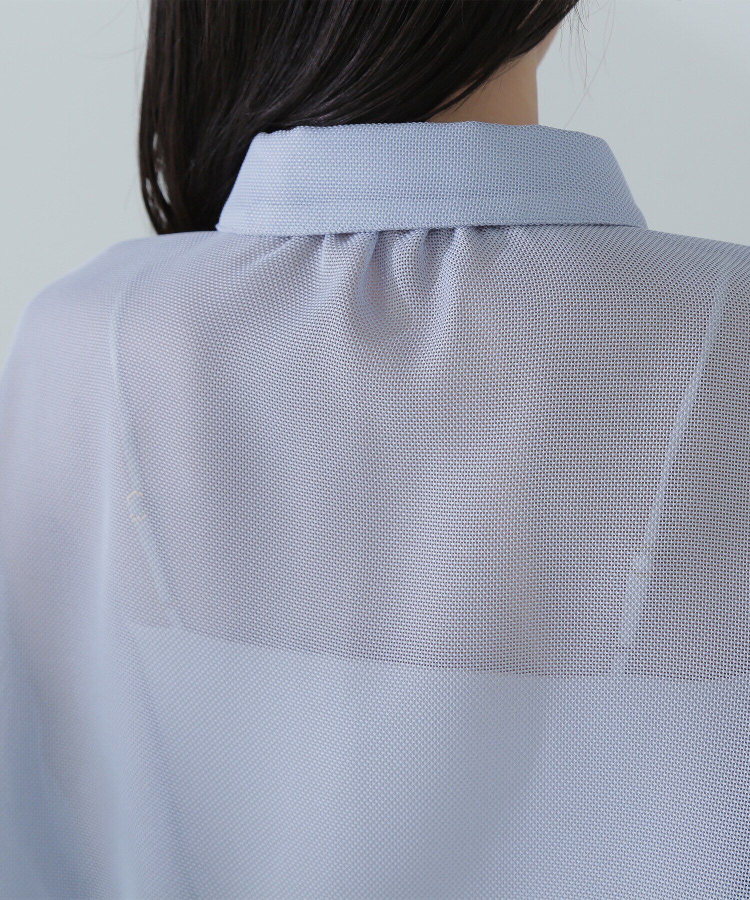  「シャツカラーメッシュブルゾン」|ブルゾン・スタジャン|