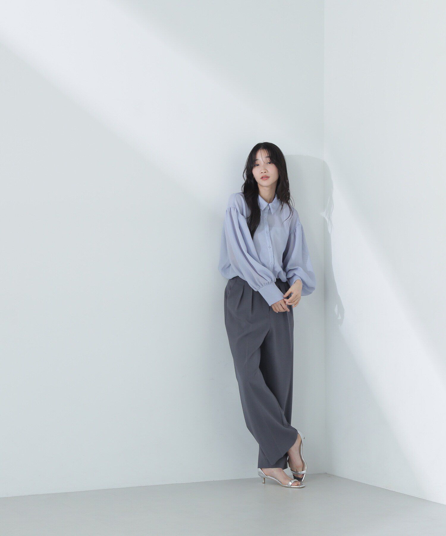  「シャツカラーメッシュブルゾン」|ブルゾン・スタジャン|