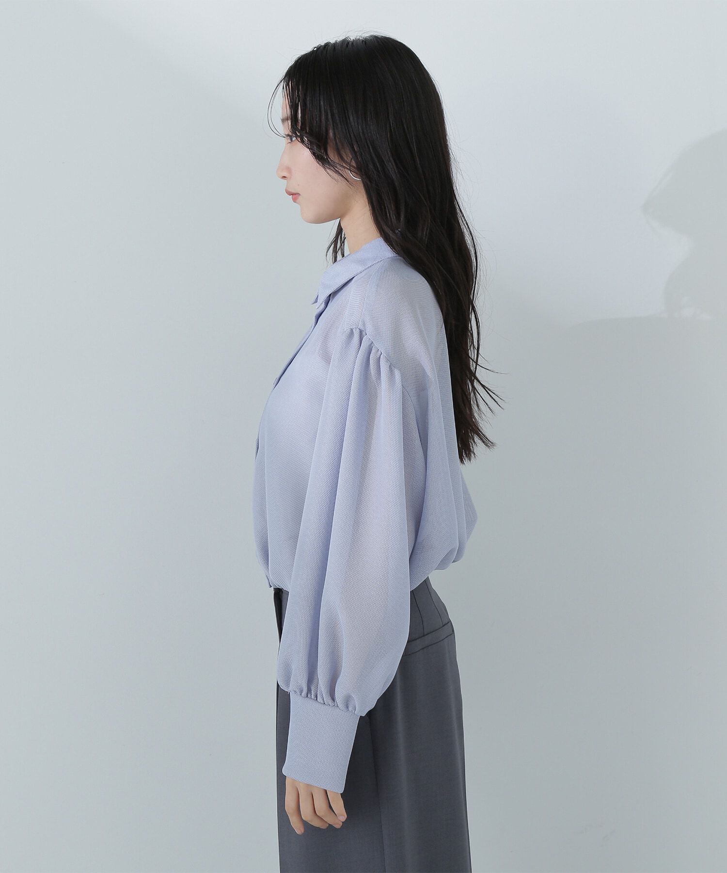  「シャツカラーメッシュブルゾン」|ブルゾン・スタジャン|