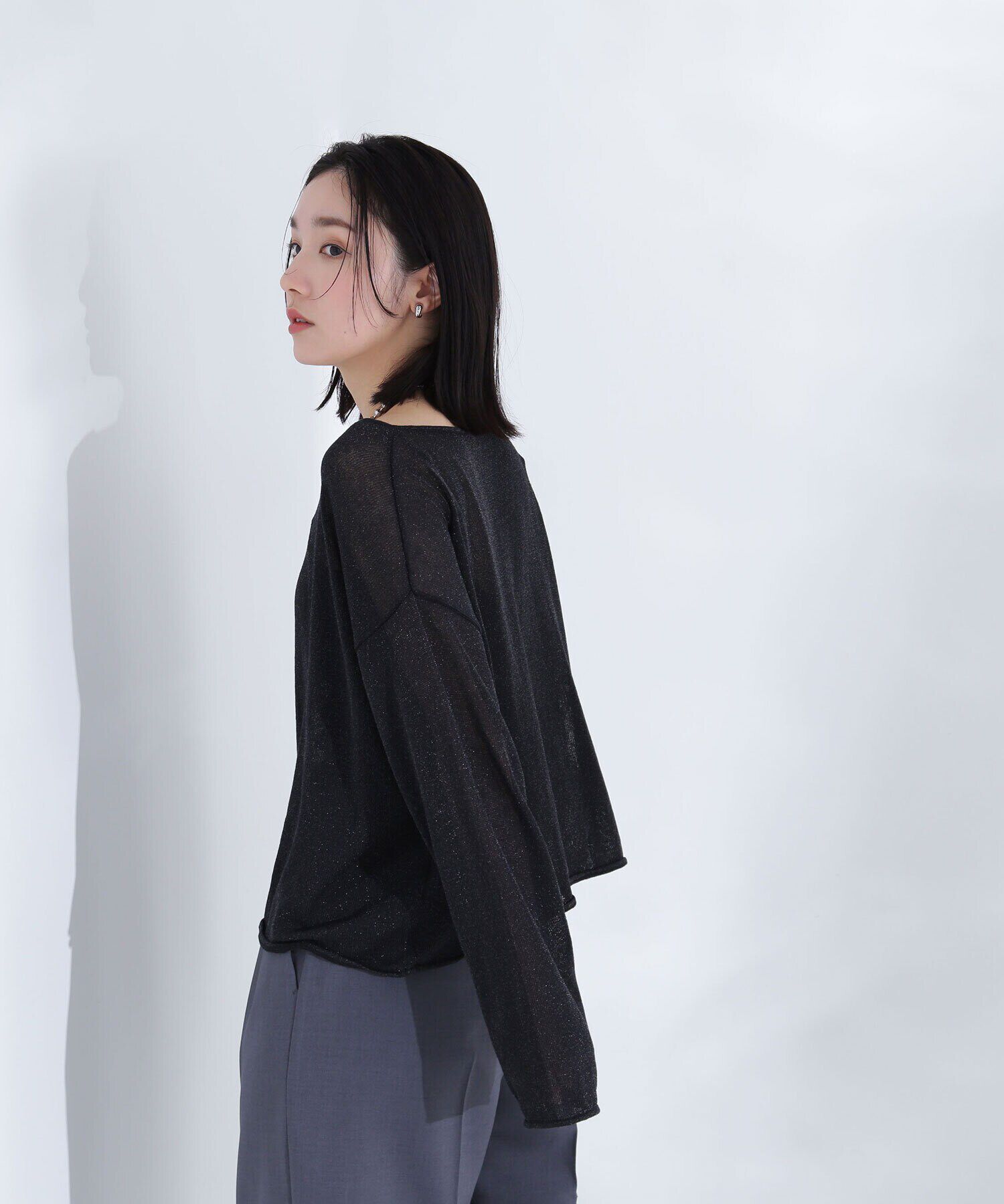  「ラメシアーオーバーニット」|ニット・セーター|