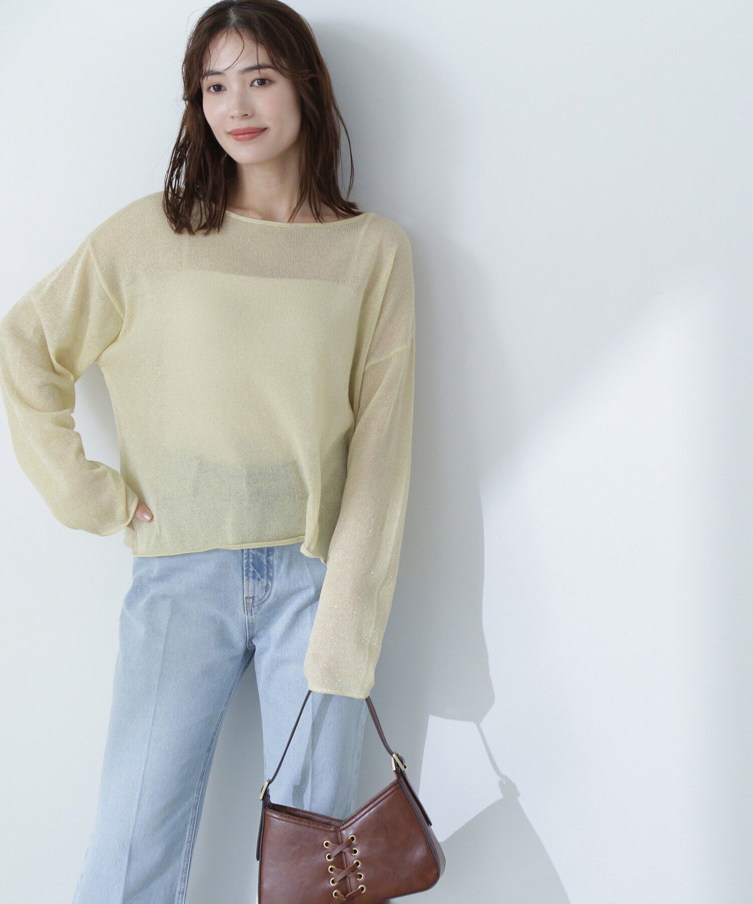  「ラメシアーオーバーニット」|ニット・セーター|レモネード