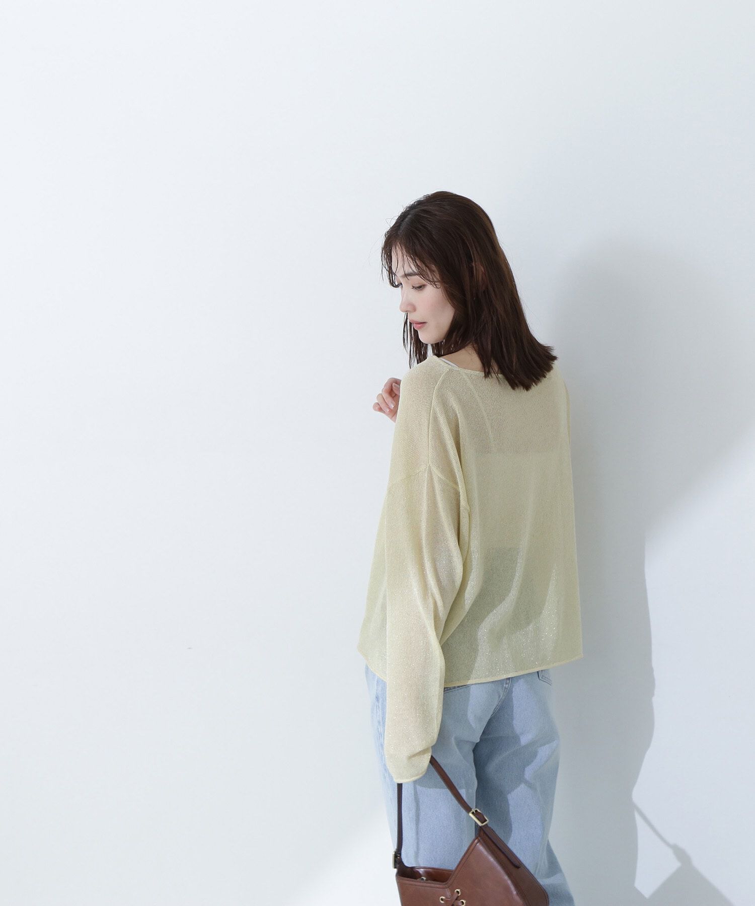  「ラメシアーオーバーニット」|ニット・セーター|