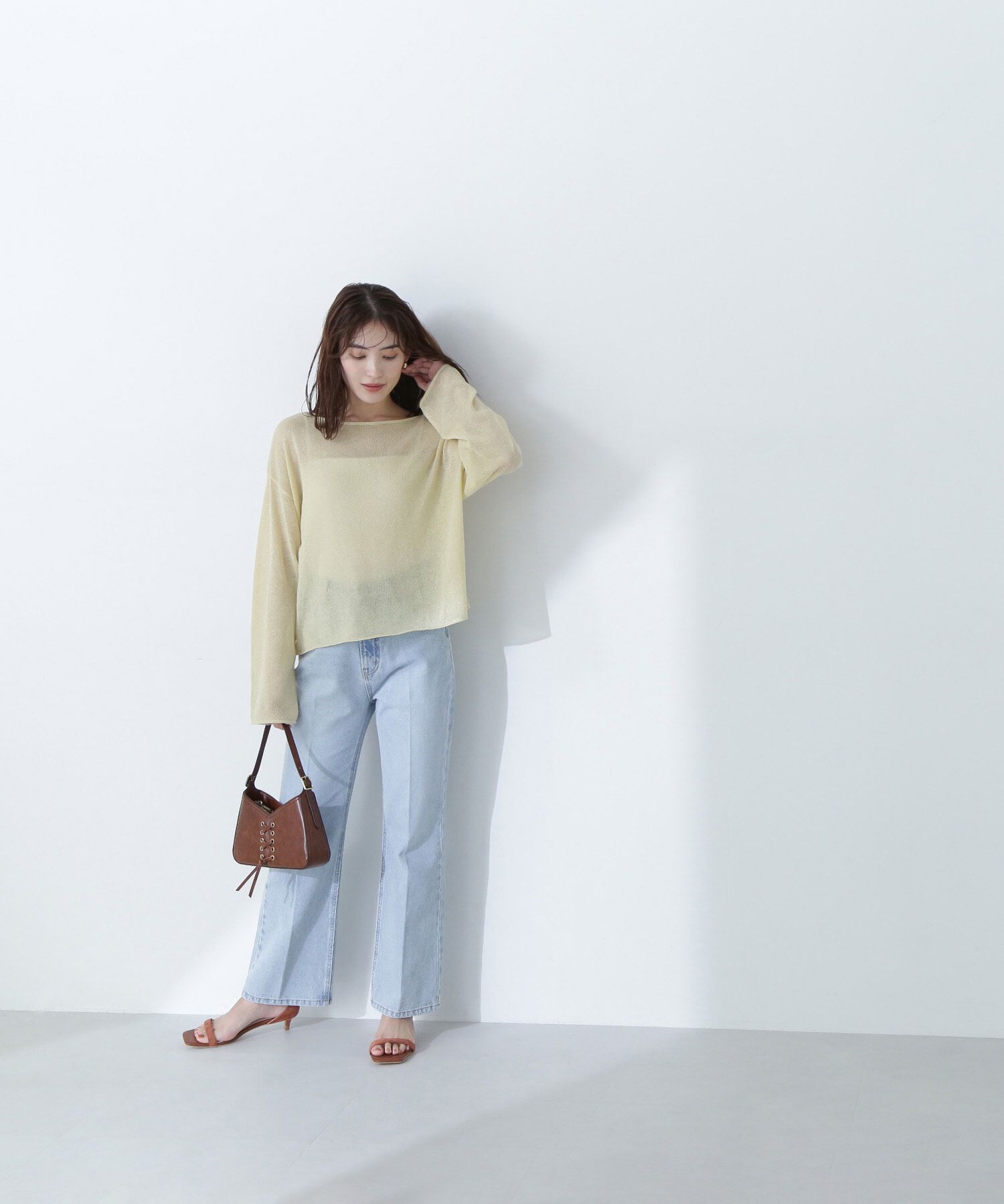  「ラメシアーオーバーニット」|ニット・セーター|