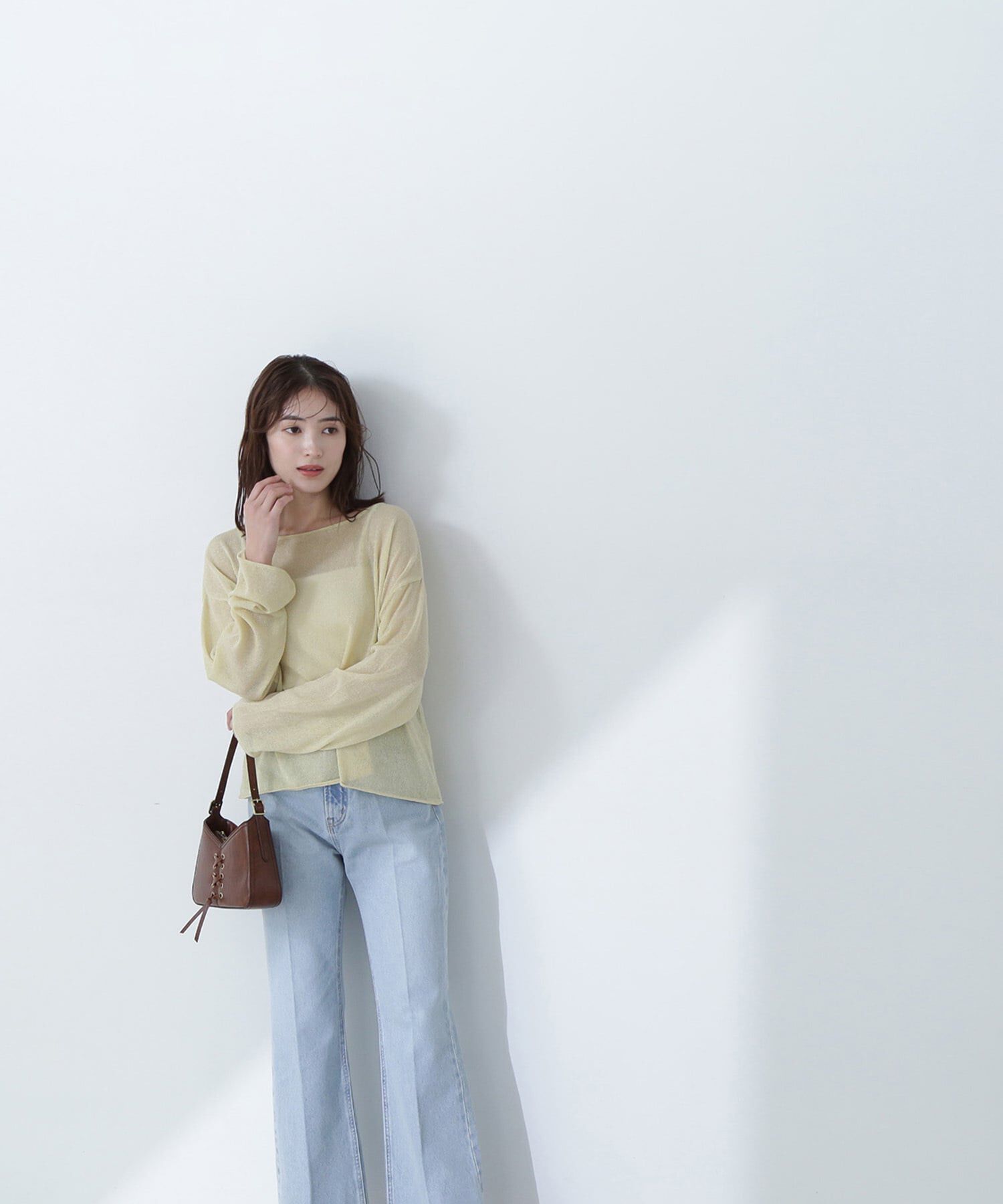  「ラメシアーオーバーニット」|ニット・セーター|