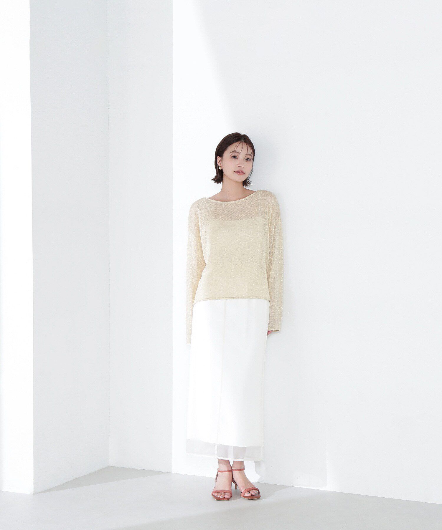  「ラメシアーオーバーニット」|ニット・セーター|