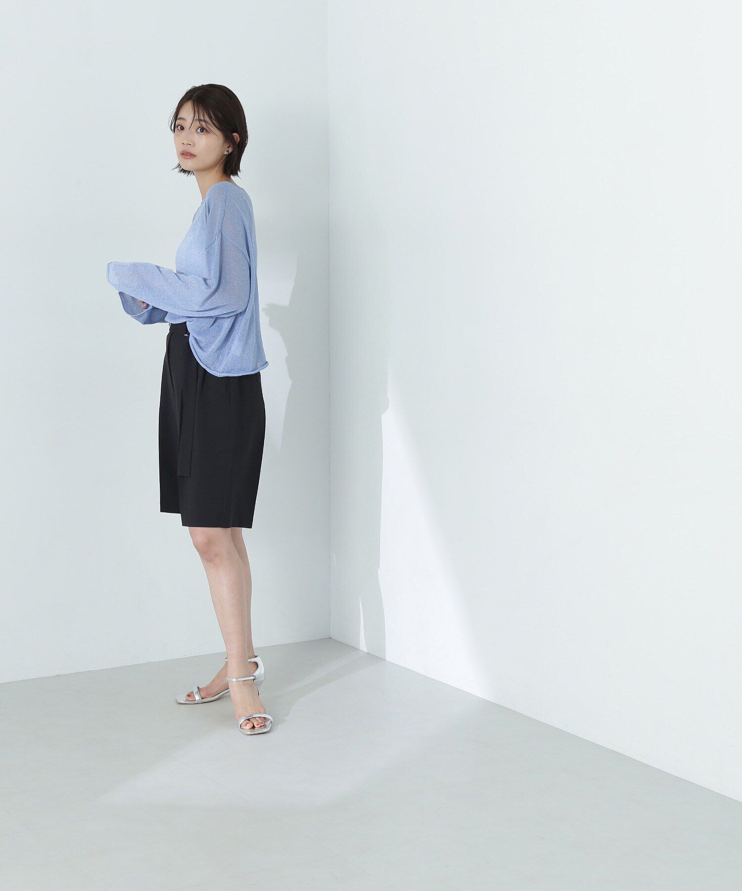  「ラメシアーオーバーニット」|ニット・セーター|